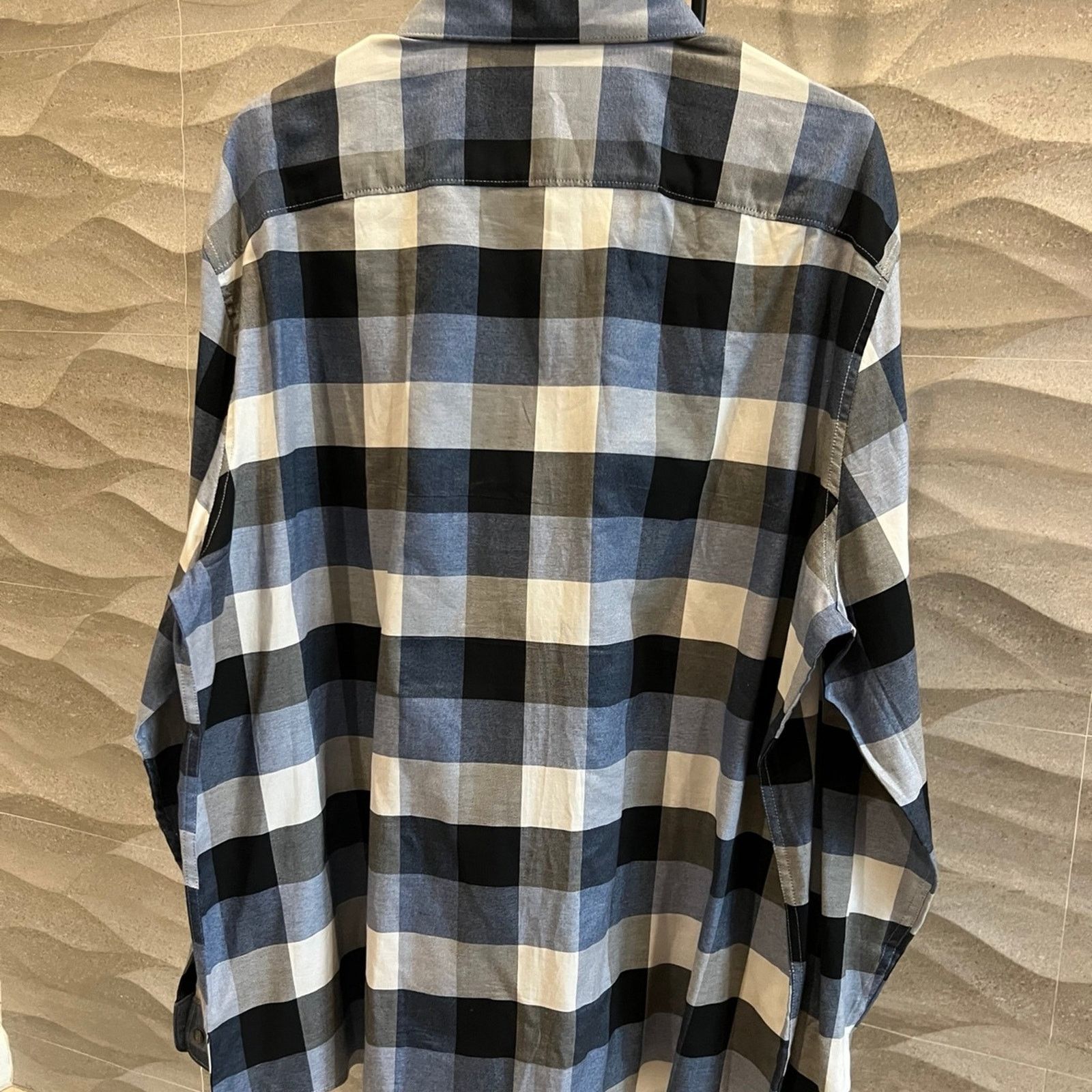 Perry Ellis Perry Ellis Blue Flannel Shirt Size US XXL / EU 58 / 5 - 4 Thumbnail