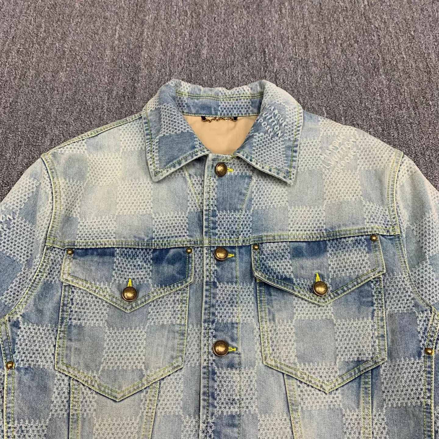 Louis Vuitton Louis Vuitton Damier Denim Jacket 98 New Size US M / EU 48-50 / 2 - 8 Thumbnail