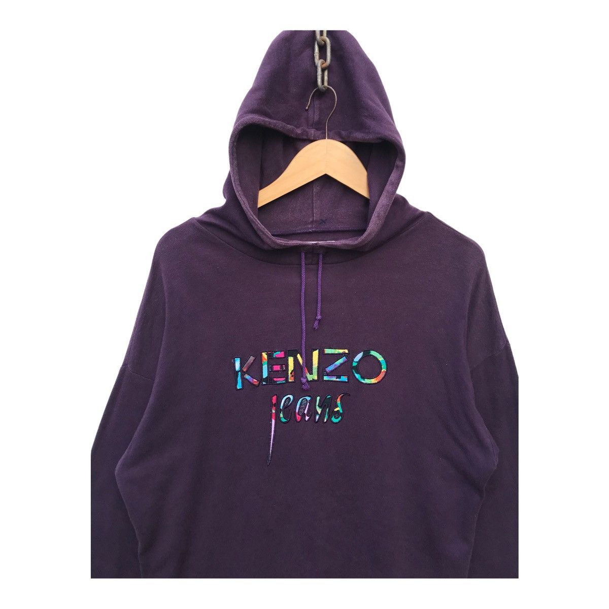 Kenzo Kenzo Jeans Faded Longsleeve Hoodie Shirt Size US M / EU 48-50 / 2 - 3 Thumbnail