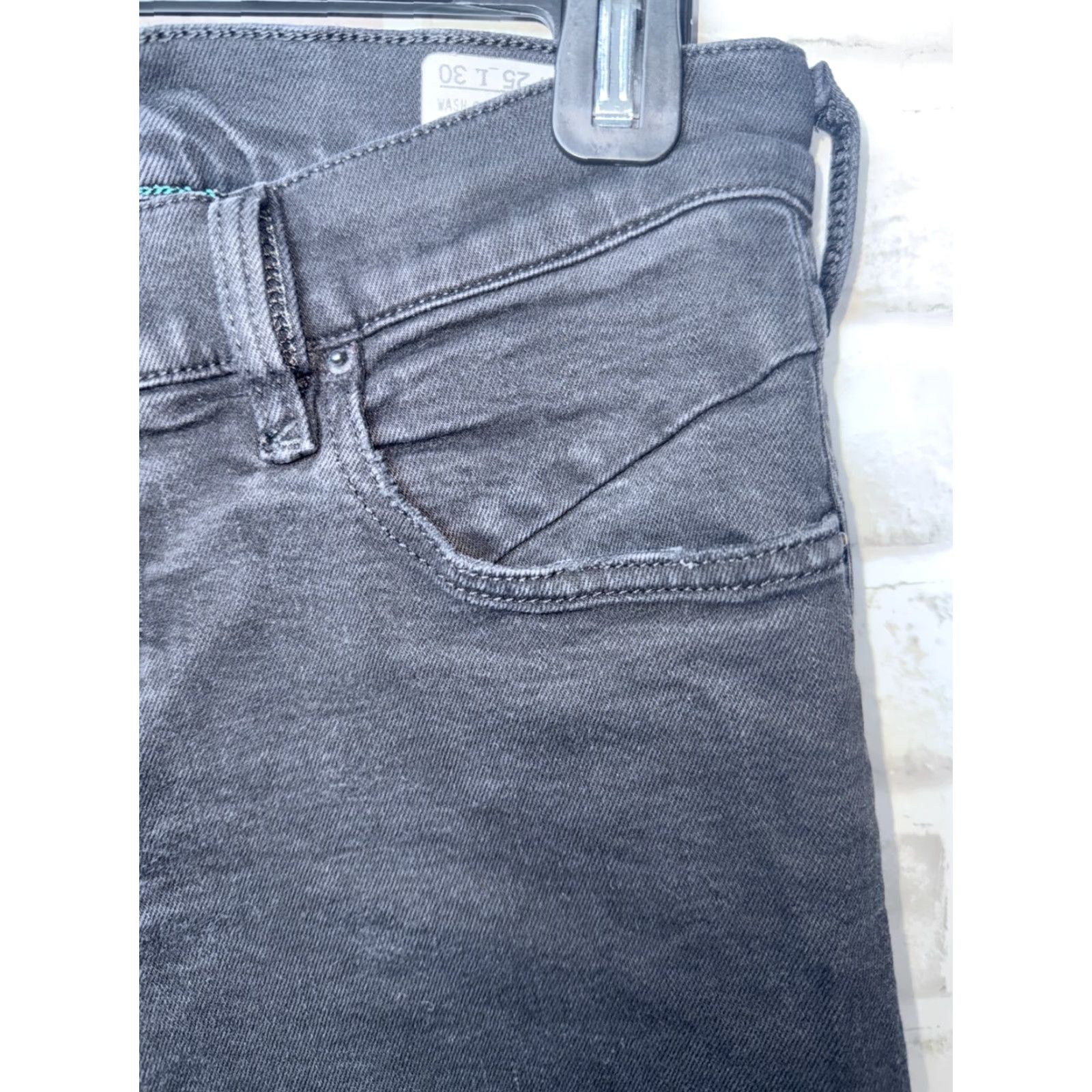 Diesel DIESEL Womens Getlegg Black Skinny Jeans Size 25 x 30 Slim Stretch Denim Zip Size 42" / US 20 - 4 Thumbnail