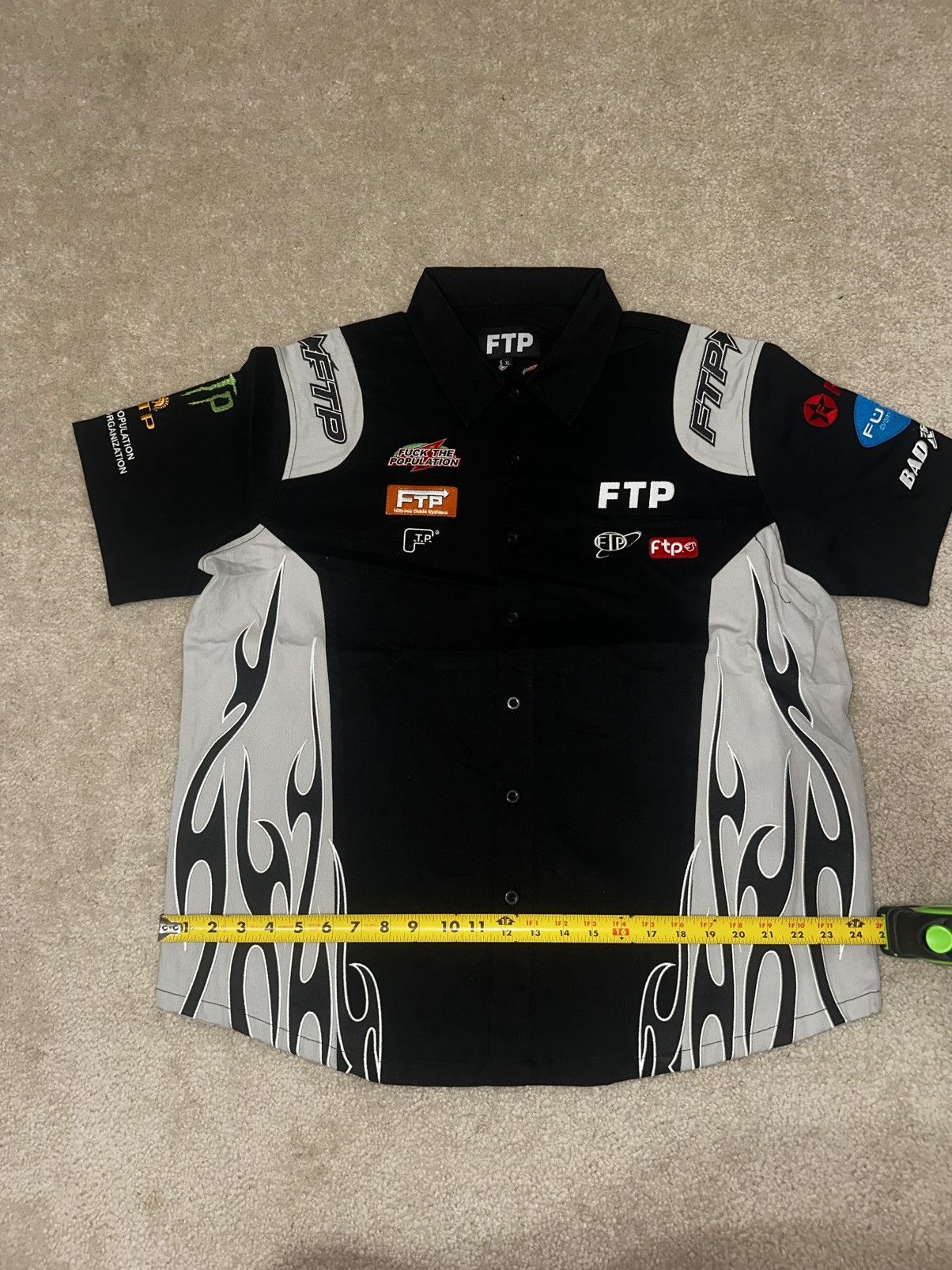 Fuck The Population Fuck The Population FTP Raceway Button Up Shirt Size US XL / EU 56 / 4 - 3 Thumbnail