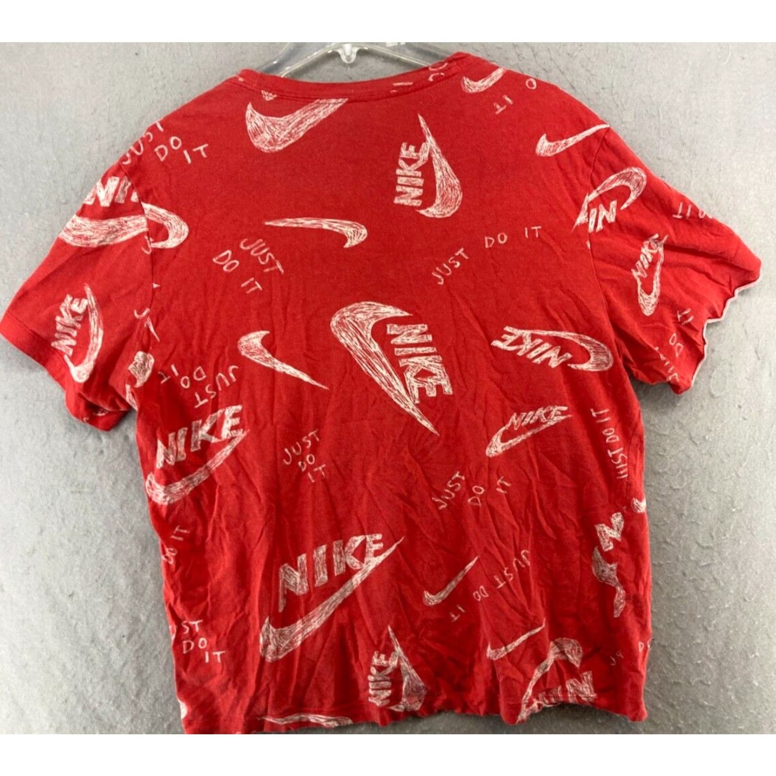 Nike Nike Graphic Print T-Shirt XL Red Crew Neck Short Sleeve 90s Sports Mens Size US XL / EU 56 / 4 - 7 Thumbnail