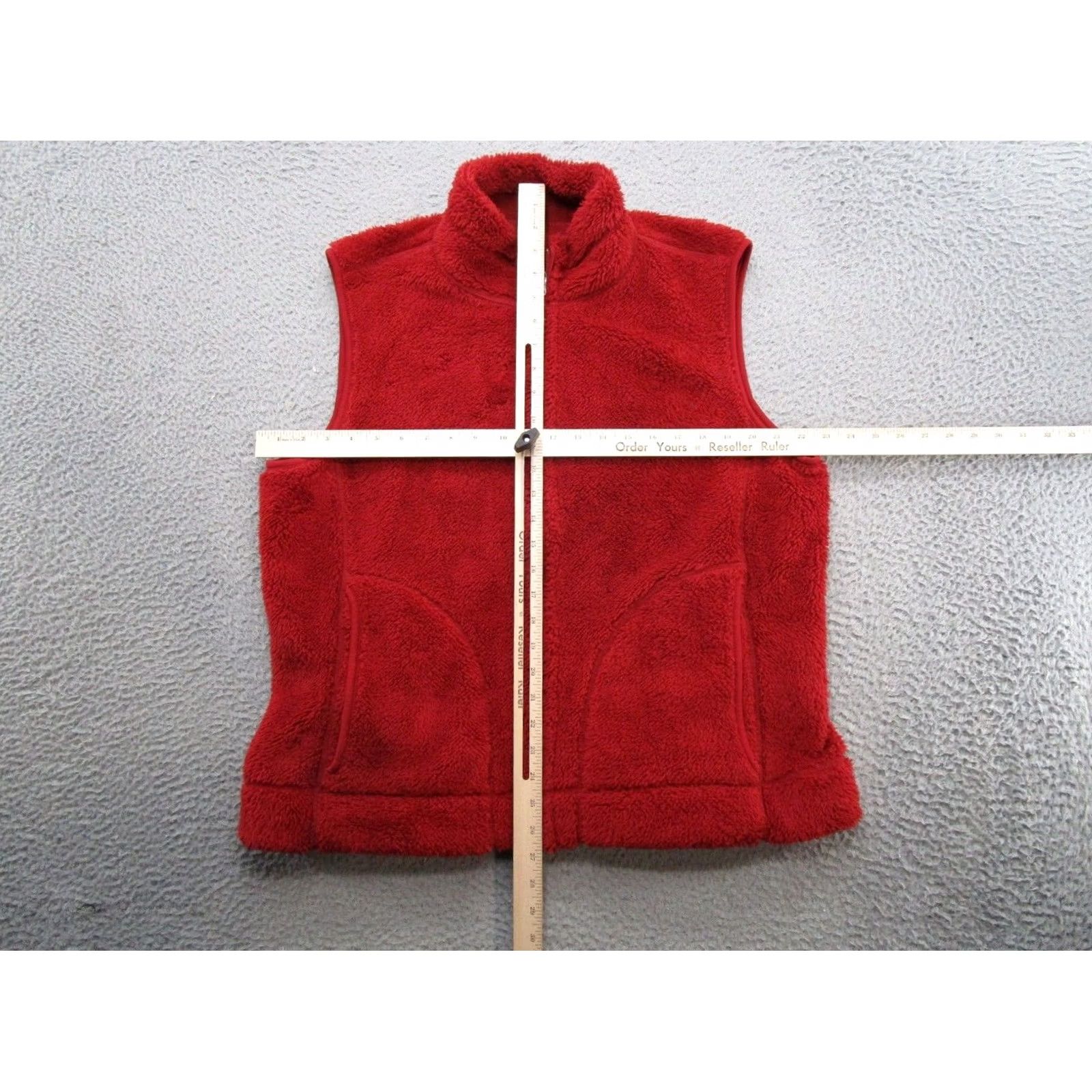 Eddie Bauer Eddie Bauer Red Fleece Faux Fur Full Zip Vest Reversible Women’s XL Outdoor Vest Womens Red Fleece Reversible Eddie Bauer XL Size XL / US 12-14 / IT 48-50 - 7 Thumbnail