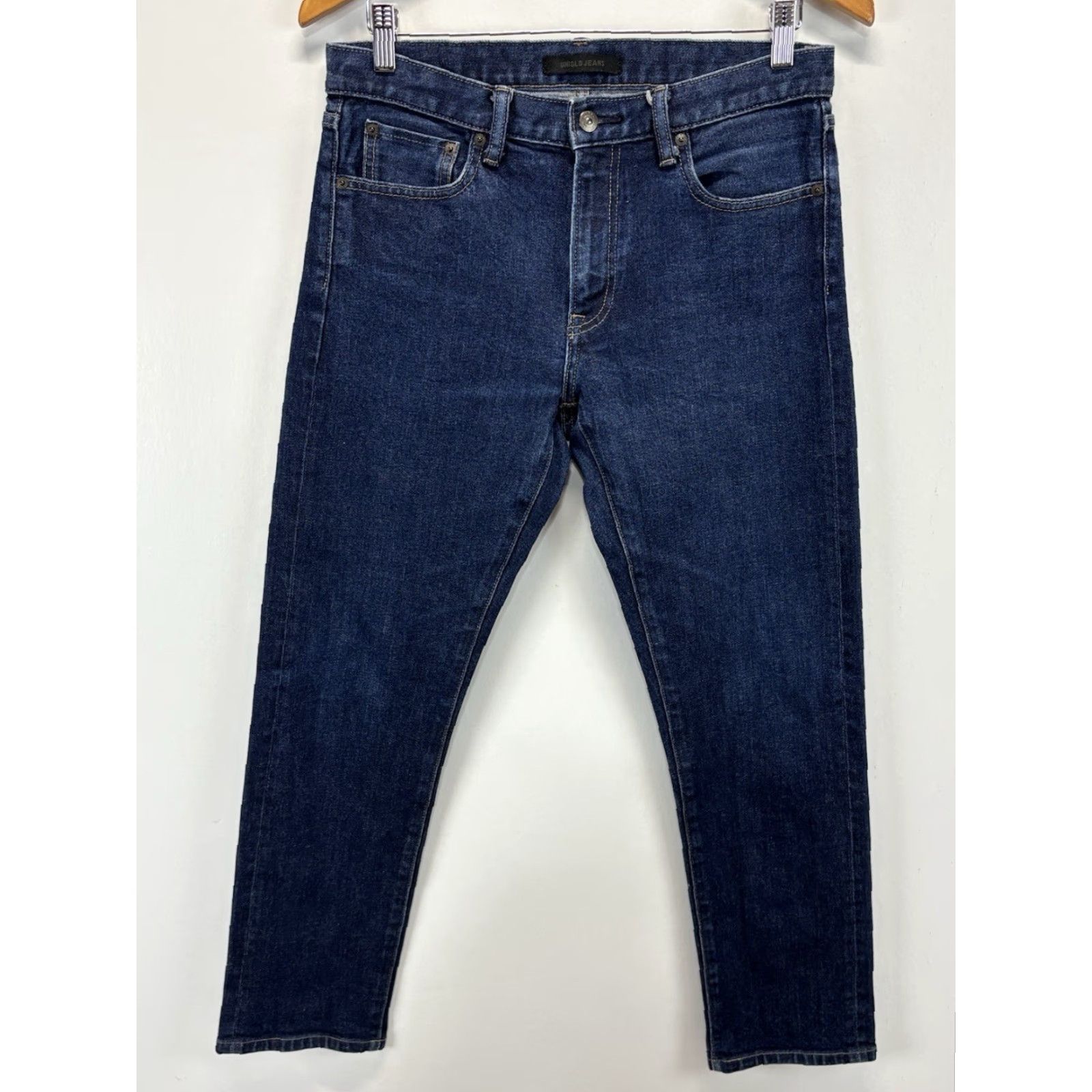 Uniqlo Uniqlo Jeans Mens 31x32 31x28 Blue Denim Straight Slim Fit Stretch City Hipster USA Jeans Men Slim Standard Regular Size 31 Blue Size US 31 - 2 Thumbnail