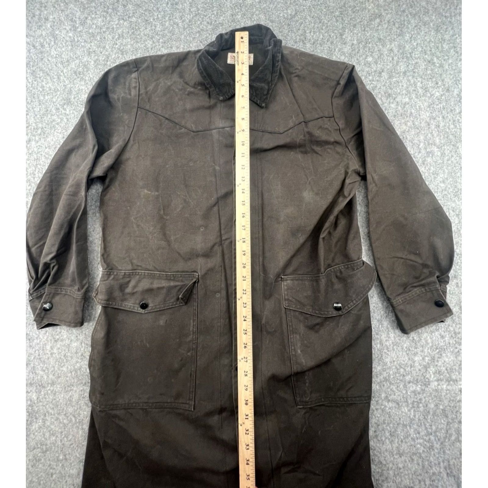 Vintage Vintage Tex Tan Yoakum Texas U.S. Outdoor Canvas Water Repellent Brown Coat XS Size US XS / EU 42 / 0 - 3 Thumbnail
