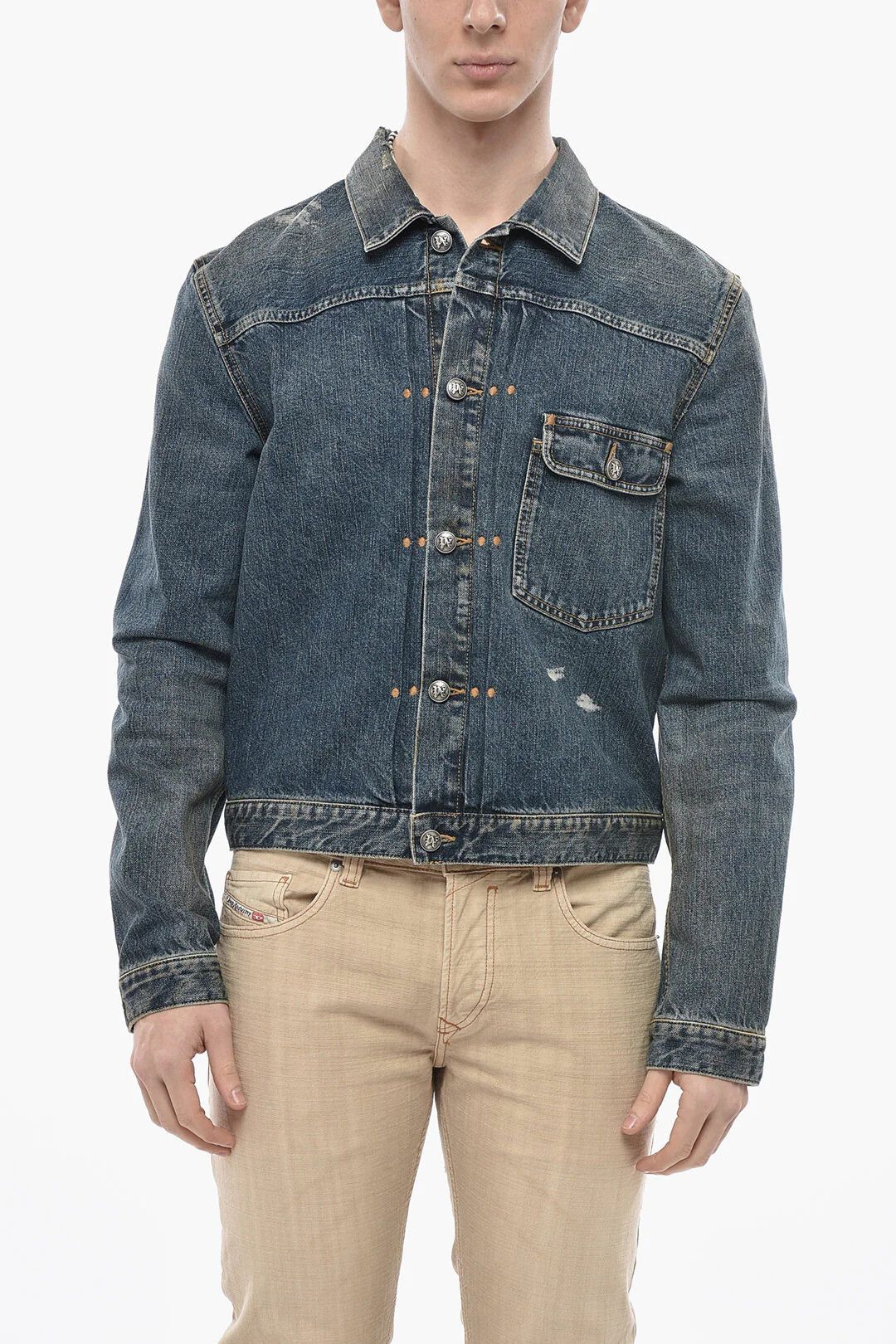 Palm Angels og1mm0326 Denim Jacket in Blue Size US XL / EU 56 / 4 - 1 Thumbnail