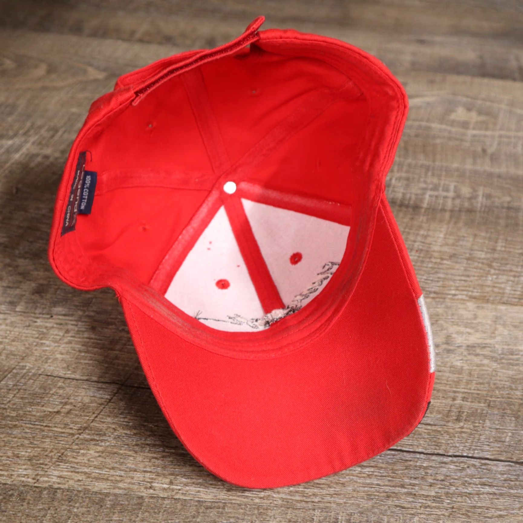 Bally K-Products Baseball Cap Trucker Hat Red Adjustable Adult Men Size Mastercraft Tires Hat Size ONE SIZE - 6 Thumbnail