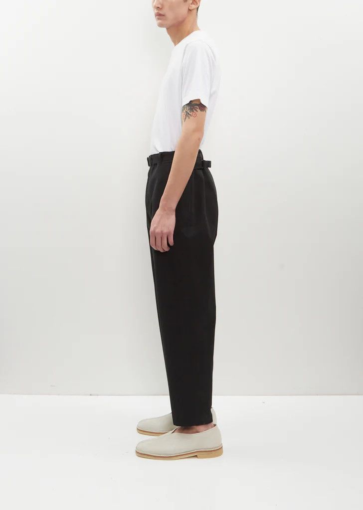 Lemaire Lemaire Belted Carrot Pants Trousers - Black Cotton Size US 32 / EU 48 - 6 Thumbnail