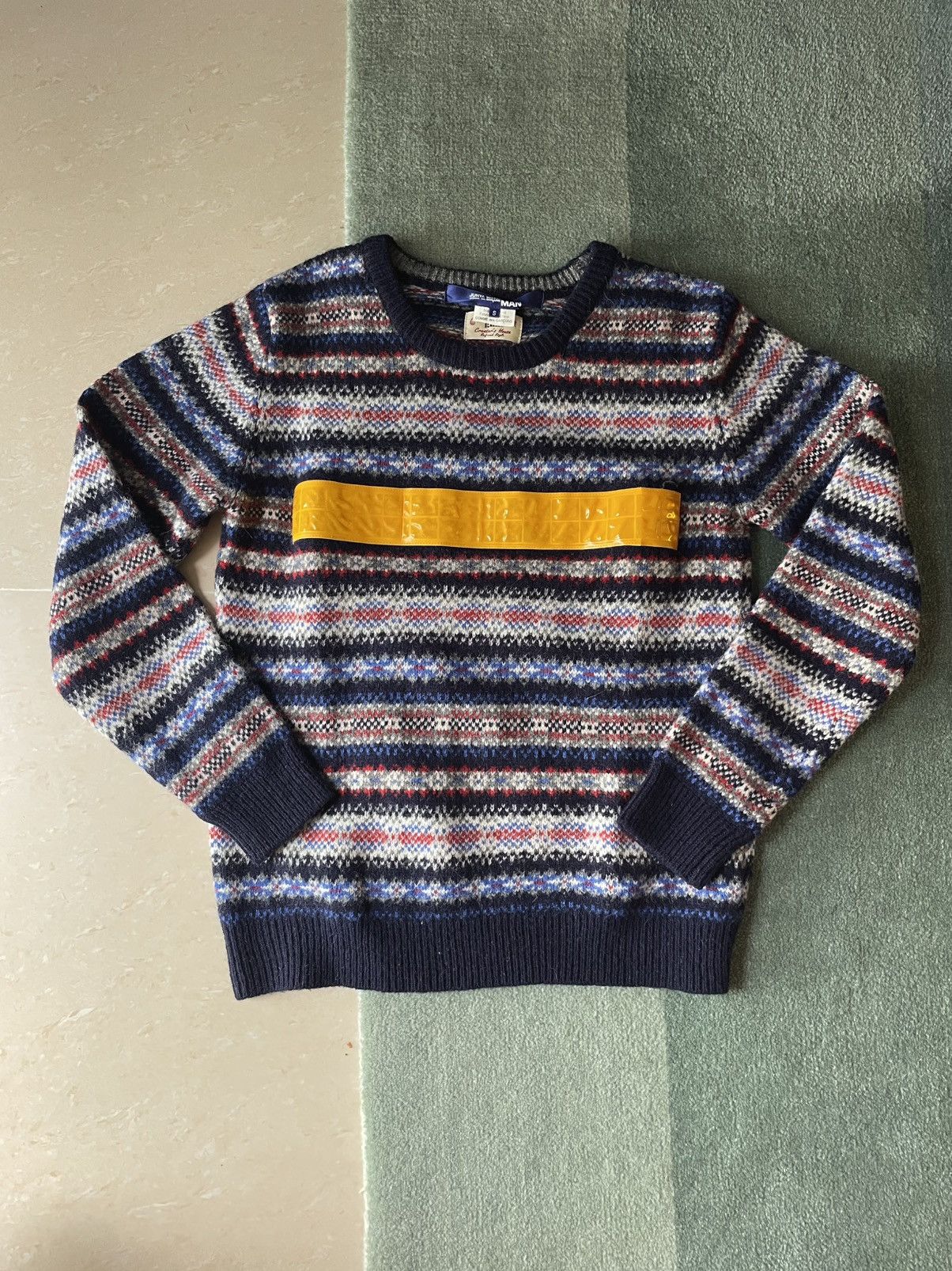 Comme des Garcons Junya Watanabe Comme des Garçons wool argyle sweater Size US S / EU 44-46 / 1 - 1 Thumbnail