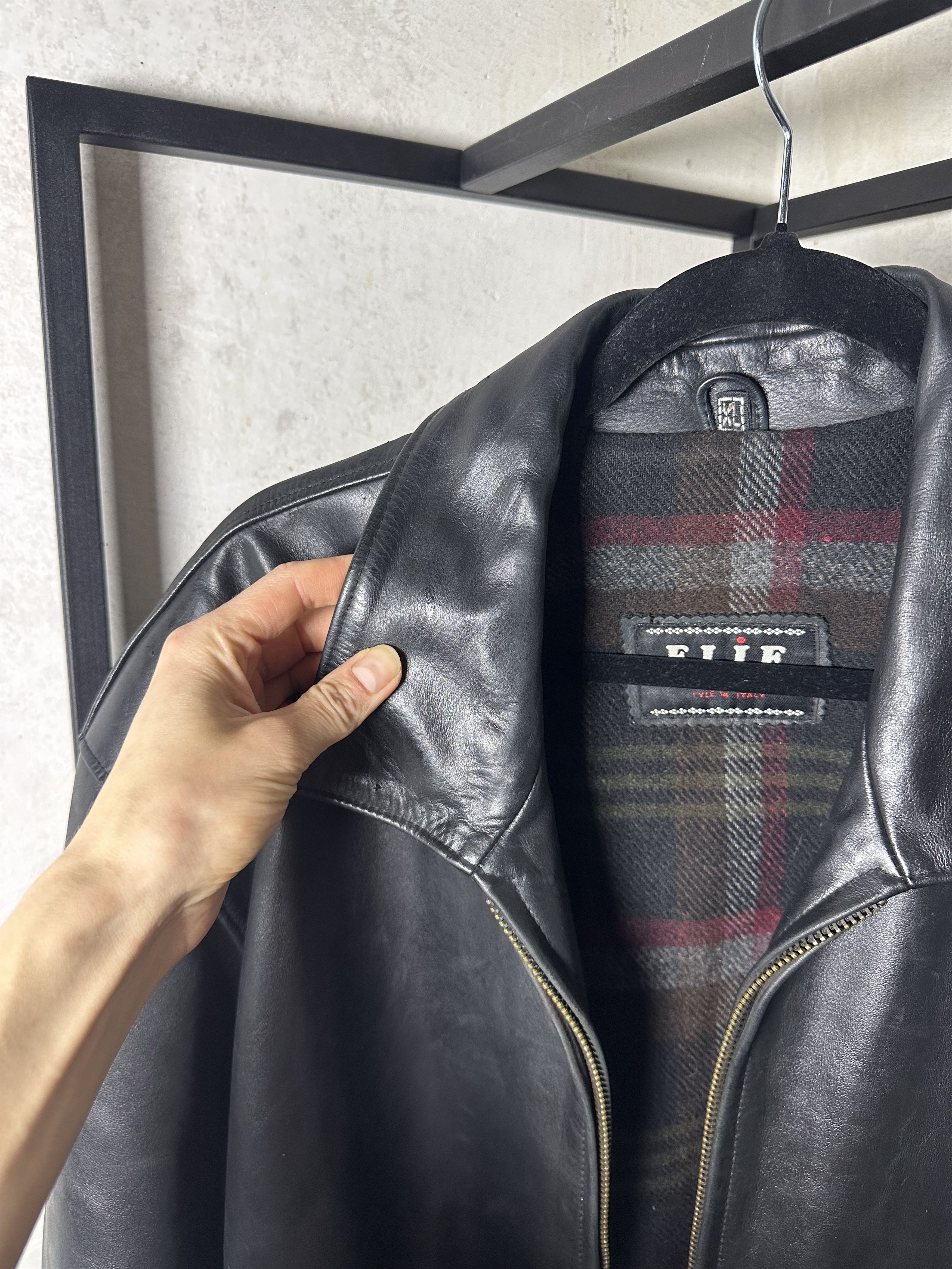 Genuine Leather 00s Vintage Leather Jacket Size US XL / EU 56 / 4 - 4 Thumbnail
