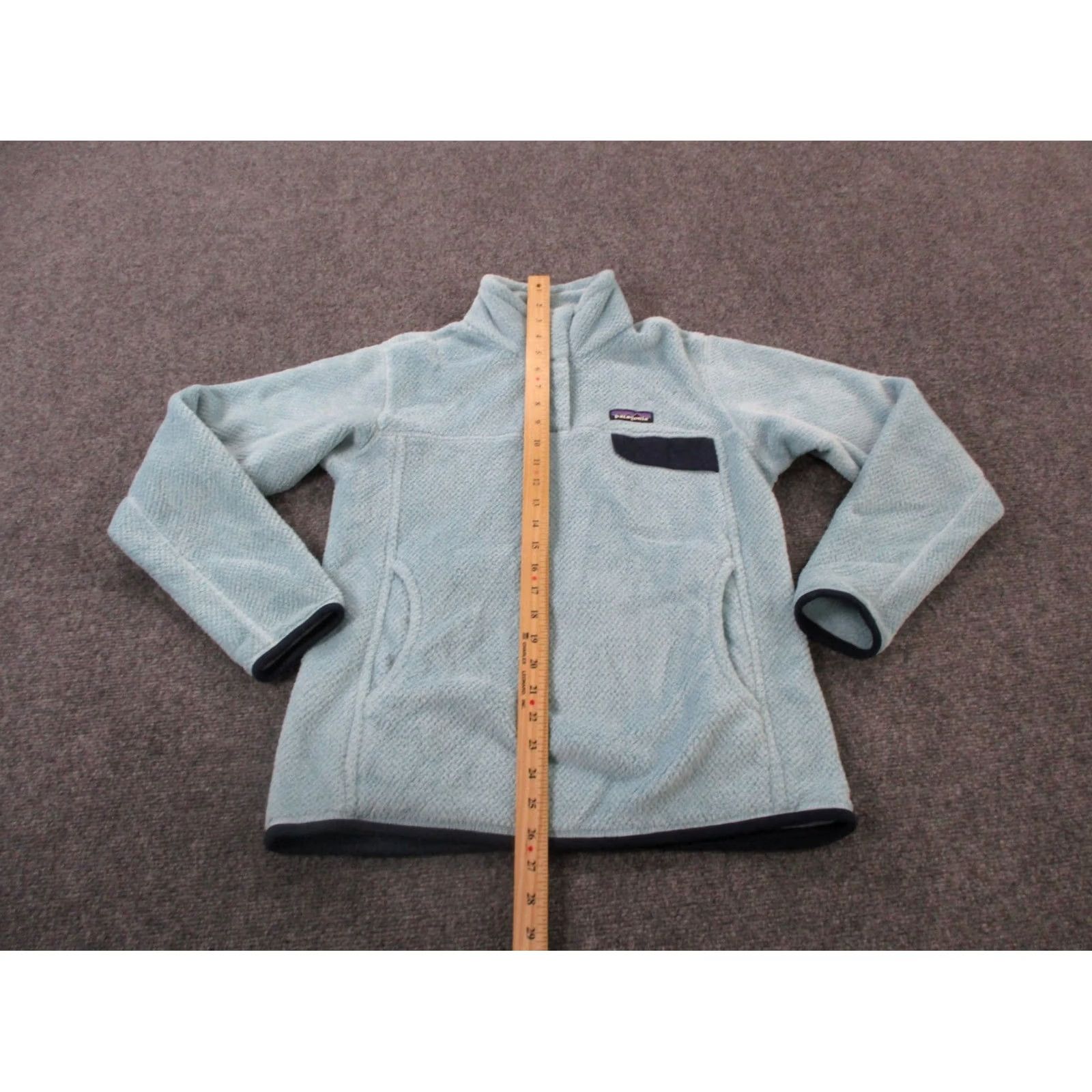 Patagonia Patagonia Jacket Women M Blue Snap Fleece Lined Windproof Thermal Pockets Casual 90s? Size M / US 6-8 / IT 42-44 - 3 Thumbnail