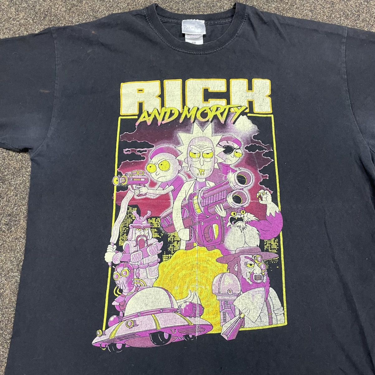 Vintage Vintage 90s Rick and Morty Graphic Tee Y2K Psychedelic L Size US L / EU 52-54 / 3 - 2 Thumbnail