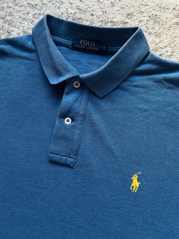 Polo Ralph Lauren Polo Ralph Lauren Sz L Polo Shirt Blue Small Pony Size US L / EU 52-54 / 3 - 2 Thumbnail