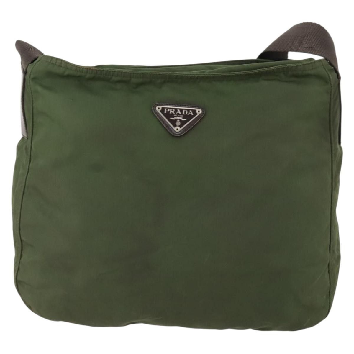 Prada Prada Zip Top Messenger Bag Tessuto Size ONE SIZE - 1 Thumbnail