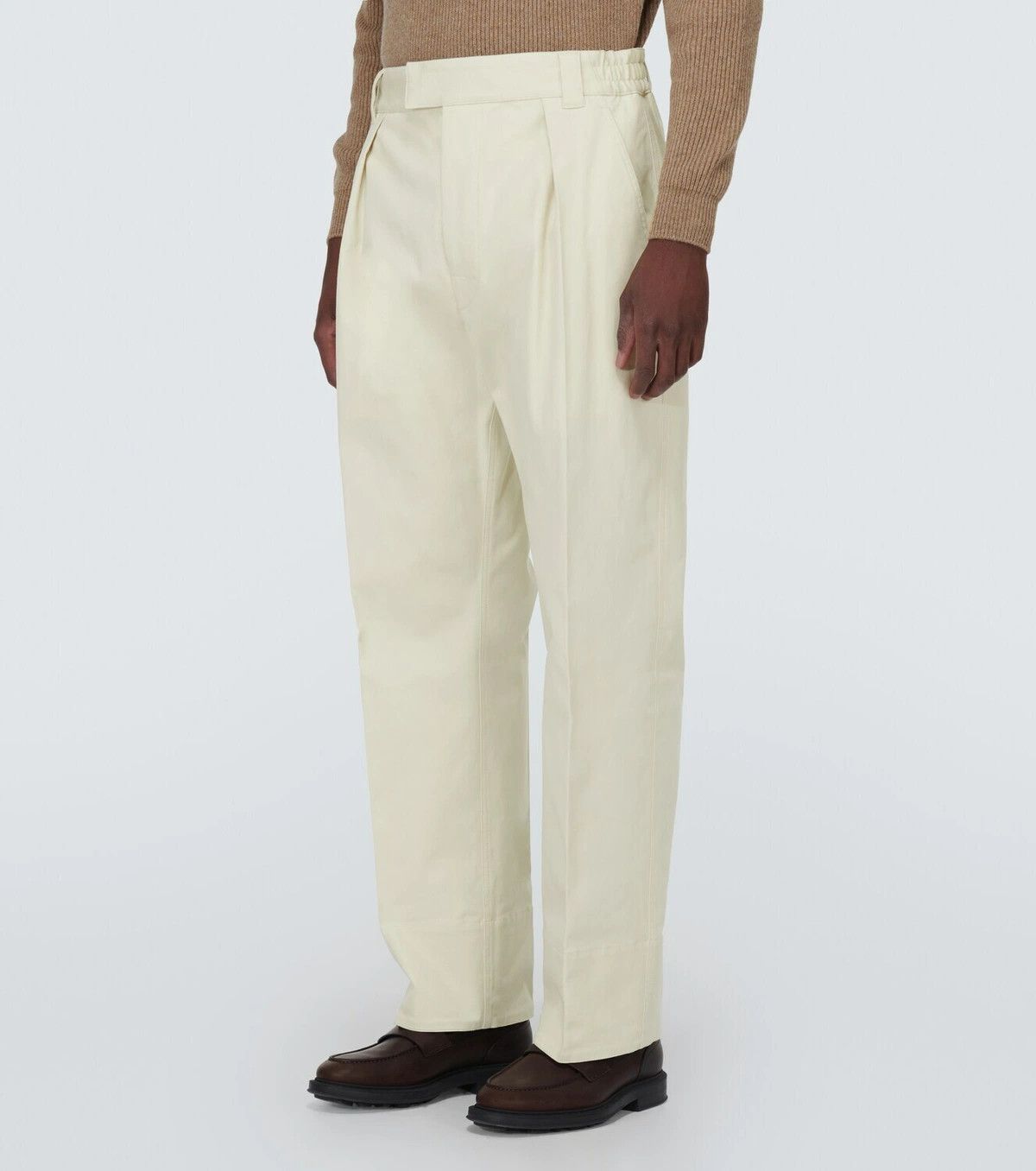 Loro Piana o1w1db10824 Reinga Cotton Pant in Off White Size US 38 / EU 54 - 5 Thumbnail