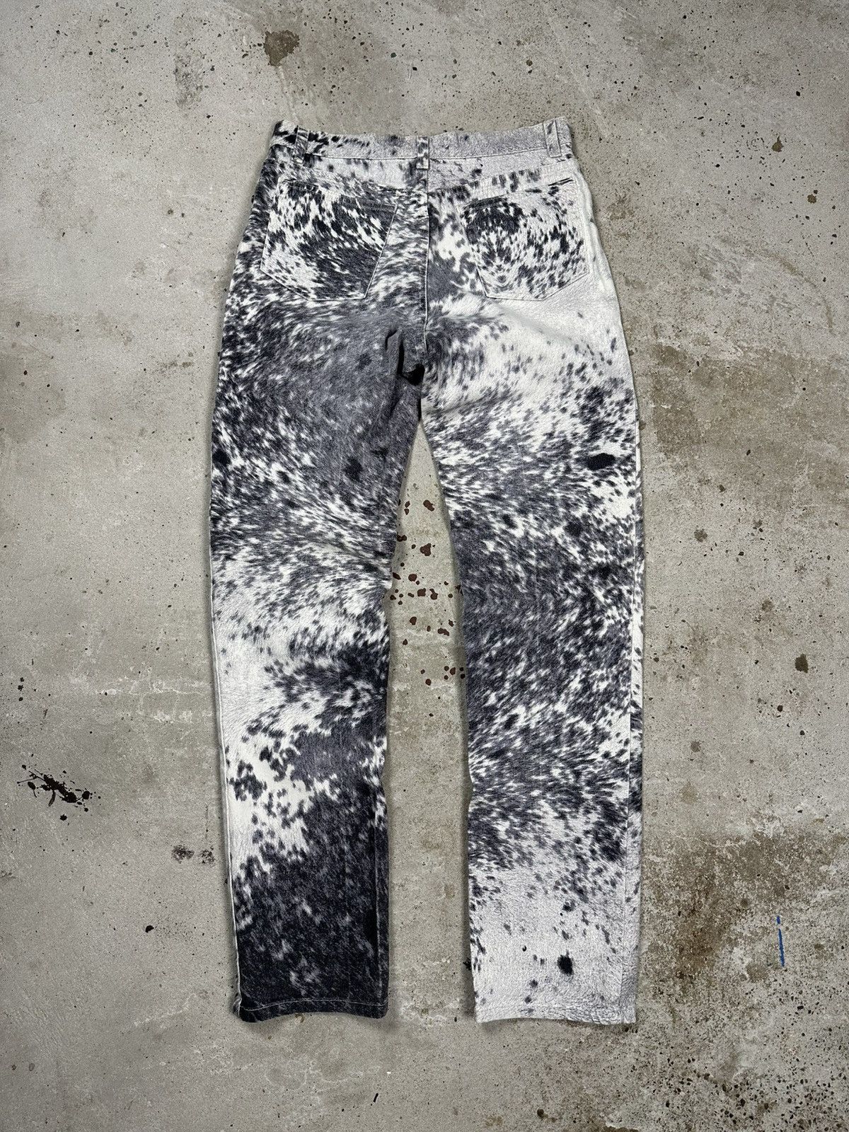 Roberto Cavalli FW1999 Roberto Cavalli Furry Cawprint Movement Pants Size 29" - 2 Thumbnail