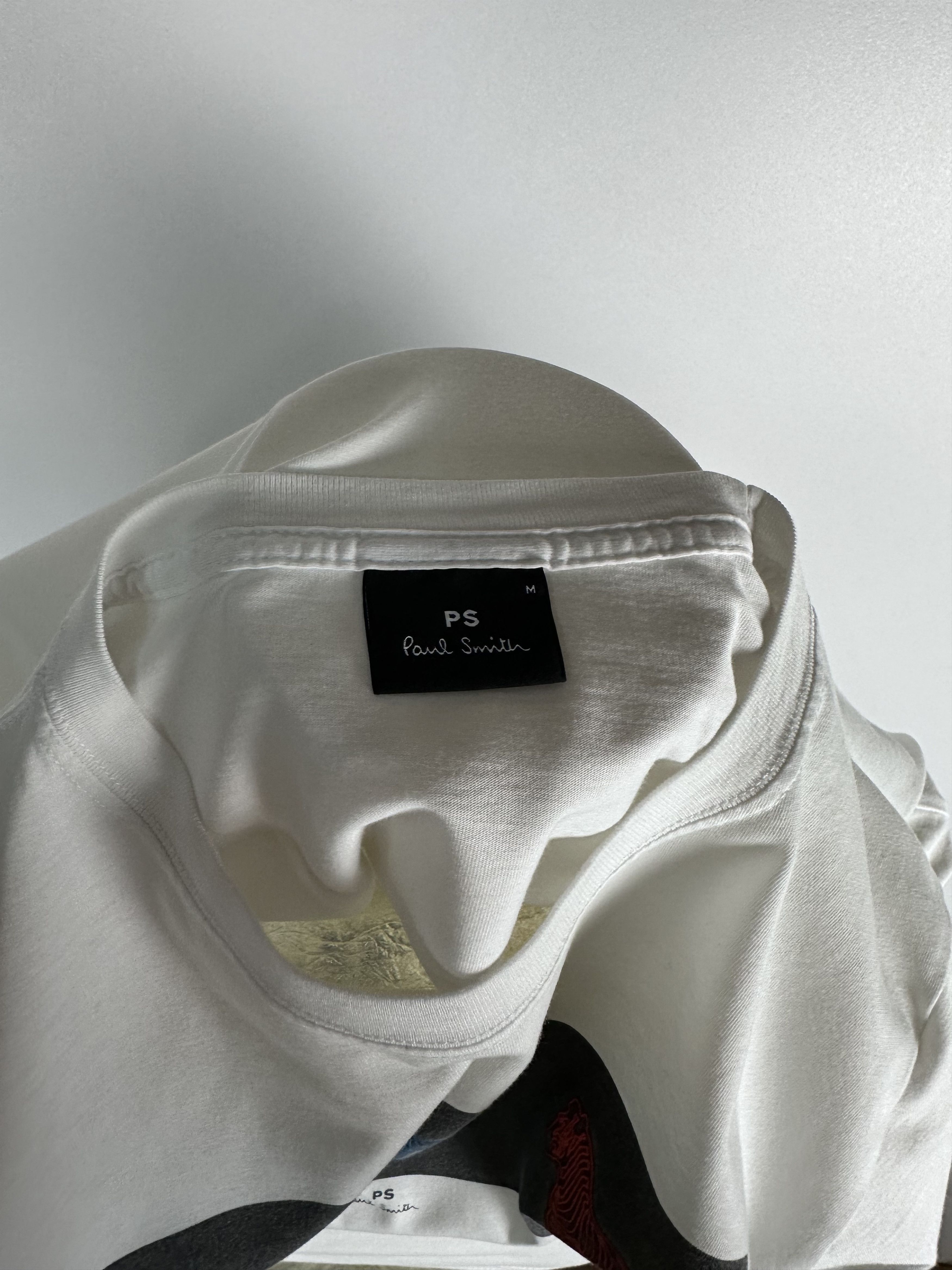 Paul Smith Paul Smith Art Designer Tee Mens T Shirt White Size M Size US M / EU 48-50 / 2 - 8 Thumbnail