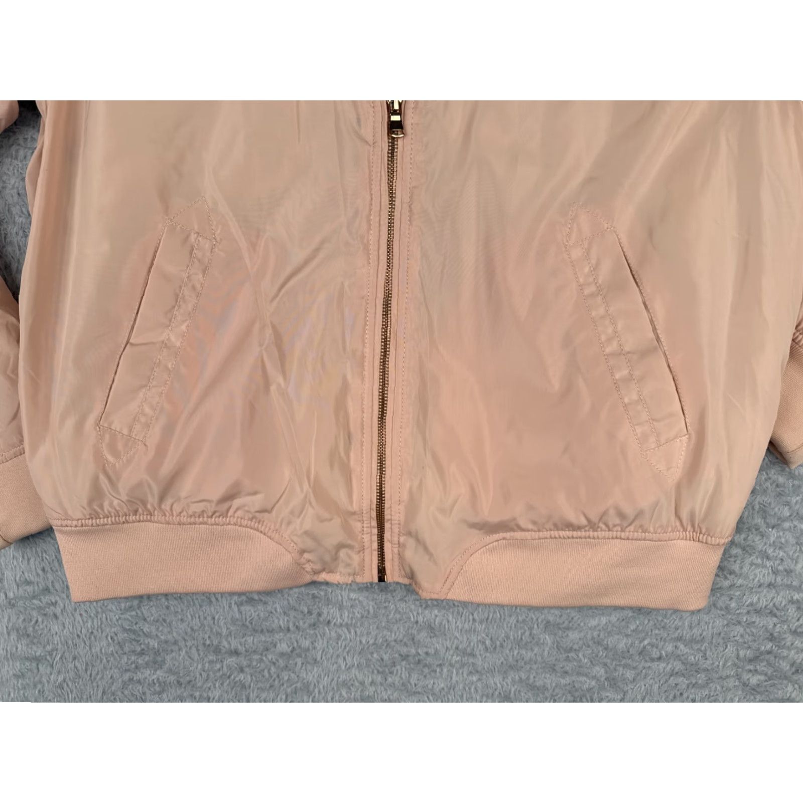 Pinko CI SONO Pink Softshell Jacket Womens Large Regular Fit Embroidered Logo Zipper Front Pocketes Full Zip Size L / US 10 / IT 46 - 5 Thumbnail