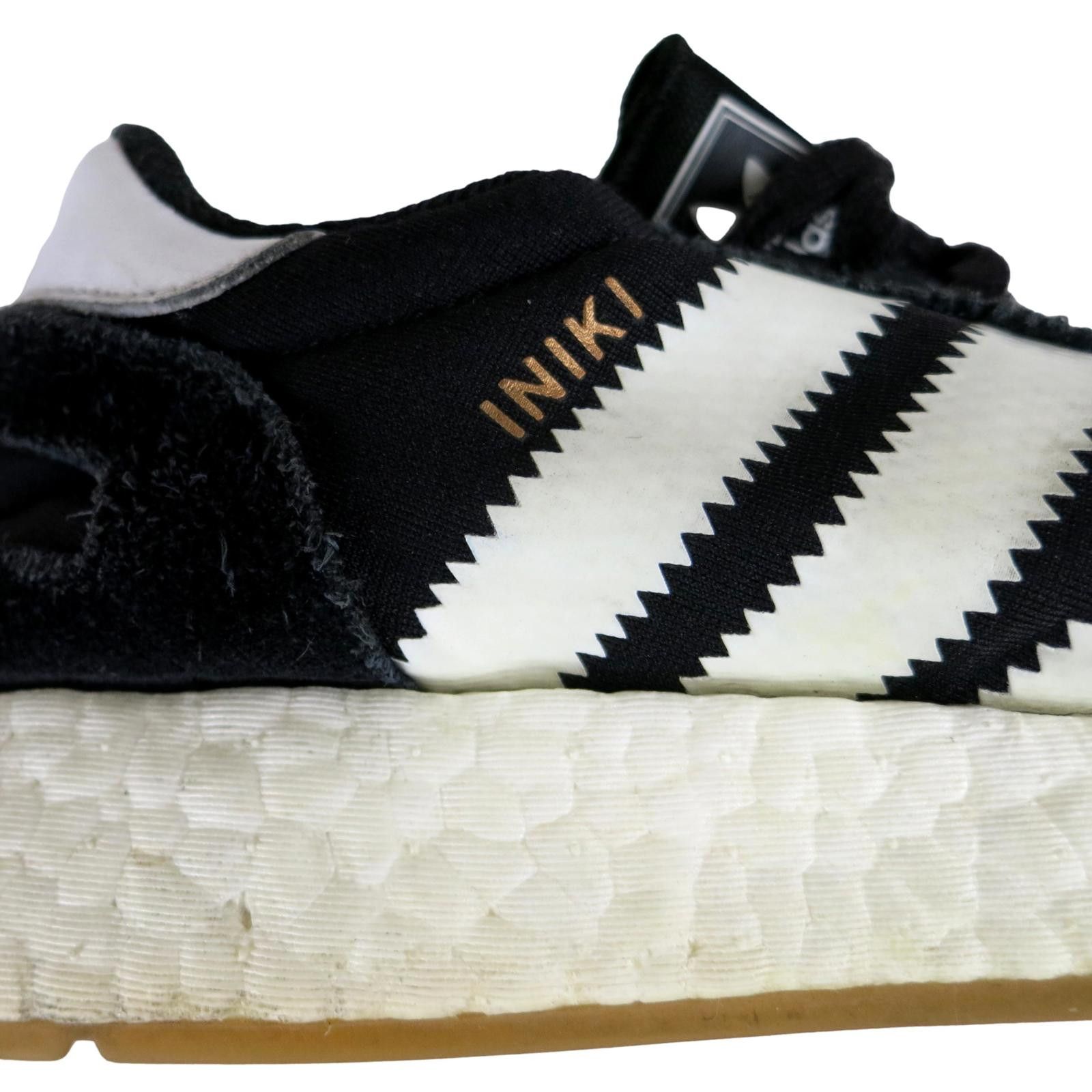 Adidas Men's 9 adidas Iniki Black and White Running Shoes Size US 9 / EU 42 - 7 Thumbnail