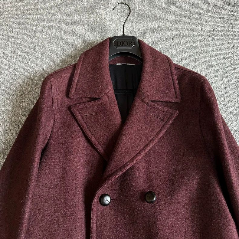 Dior Dior 15fw burgundy double-breasted coat 2504-Nextarrow Size US S / EU 44-46 / 1 - 3 Thumbnail