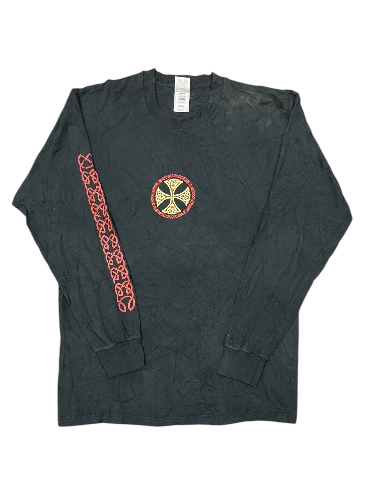 Vintage VTG '90 Courtney Davis Sacred Hearts Celtic Cross Shirts Size US L / EU 52-54 / 3 - 4 Thumbnail