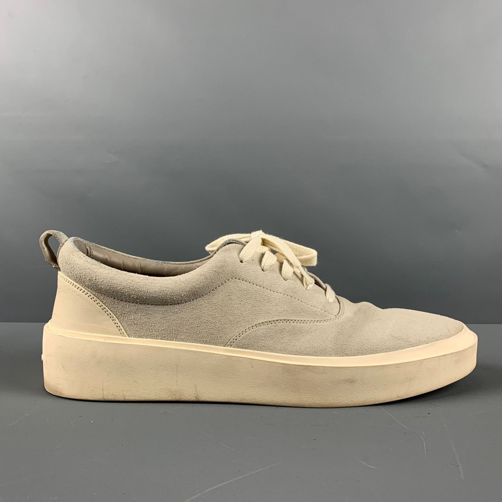 Fear of God FEAR OF GOD Size 12 Grey Solid Suede Lace Up Sneakers Size US 12 / EU 45 - 2 Thumbnail