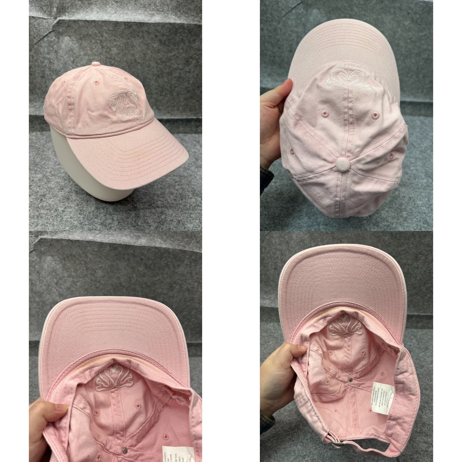 Logo 7 Mirrored Snake Logo Hat Strap Back Adult One Size Pink 100% Cotton Outdoor Size ONE SIZE - 8 Thumbnail
