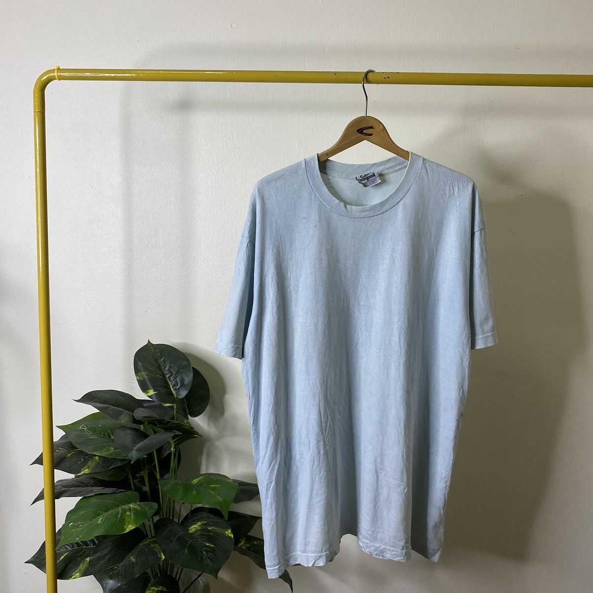 Other Vintage 90s 5Pro Baby Blue Blank Tee Nice & Crispy Cotton Size US XL / EU 56 / 4 - 1 Thumbnail