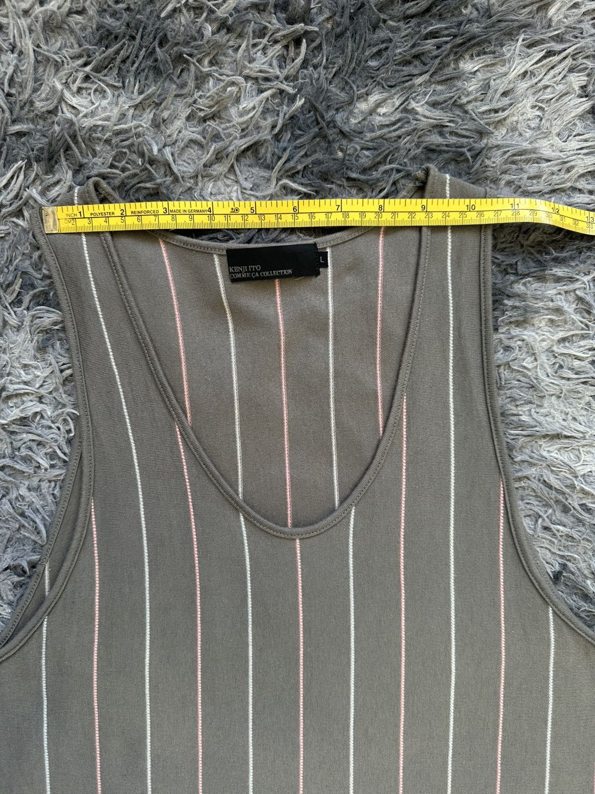 Japanese Brand 00’s Comme Ca Collection by Kenji Ito tank striped Size US M / EU 48-50 / 2 - 10 Thumbnail
