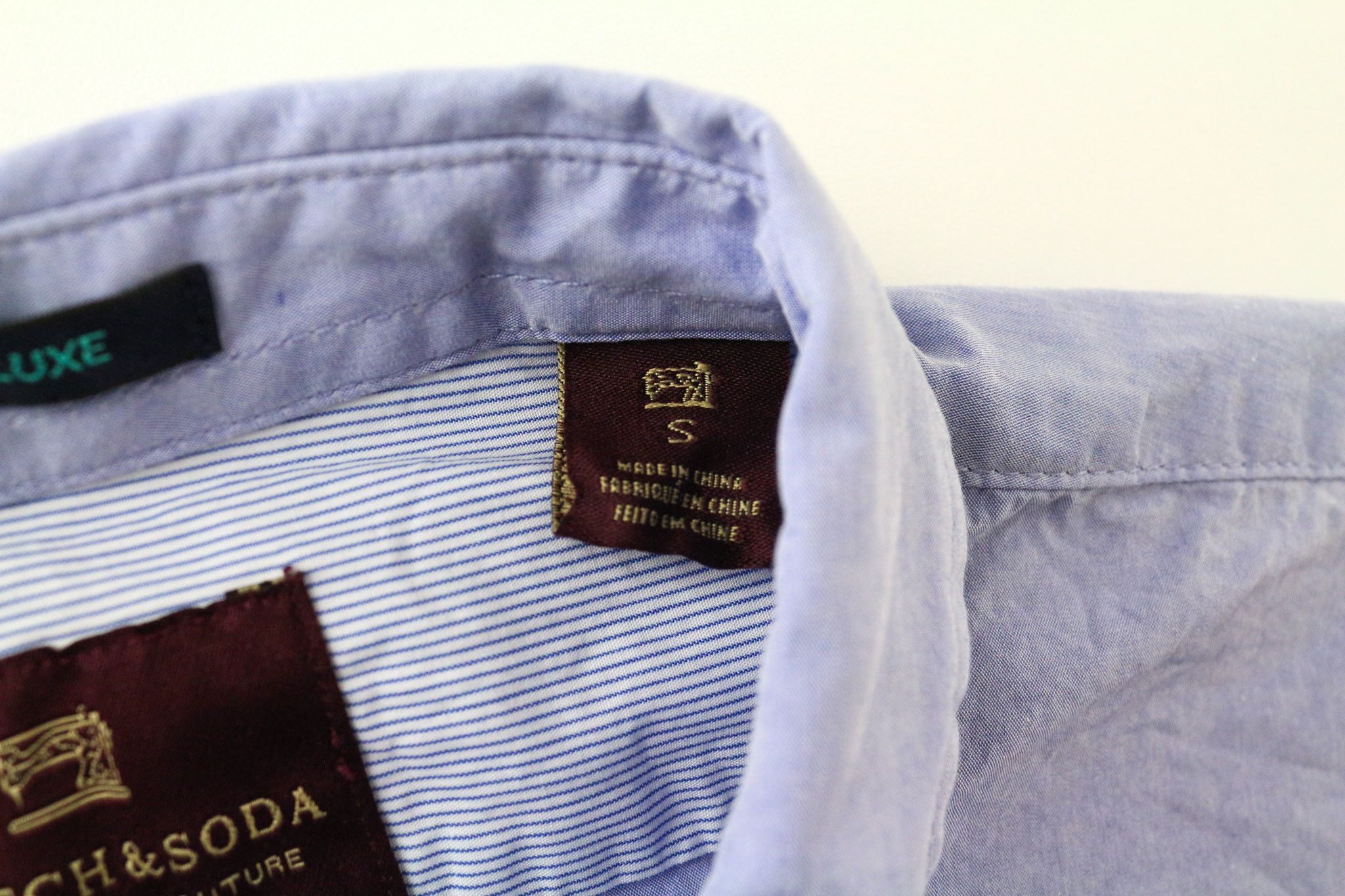 Scotch & Soda AMS COUTURE S Blue Cotton Long Sleeve Shirt 74250 Size US S / EU 44-46 / 1 - 5 Thumbnail