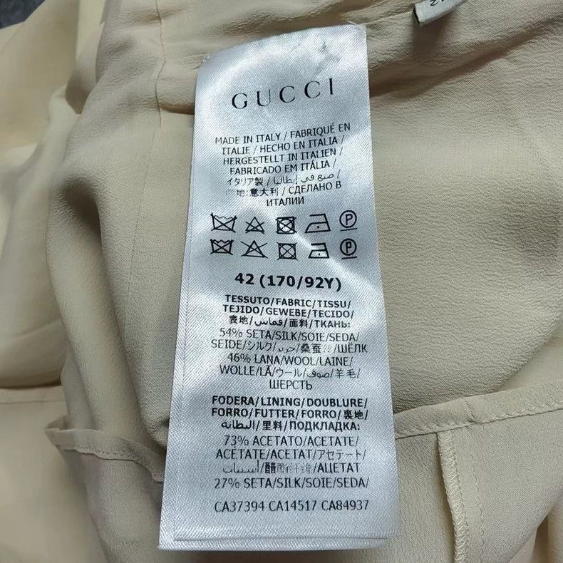 Gucci gucci sleeveless silk wool dress with gold buttons-2507 Size US 42 / EU 58 - 5 Thumbnail