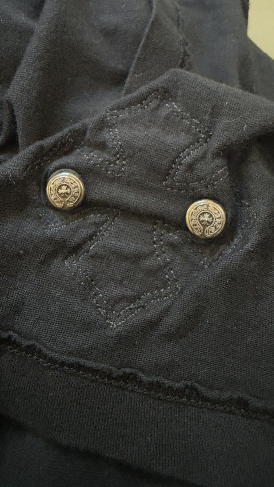 Chrome Hearts Chrome Hearts Black Leather Patch Thermal Longsleeve T-Shirt Size US M / EU 48-50 / 2 - 10 Thumbnail