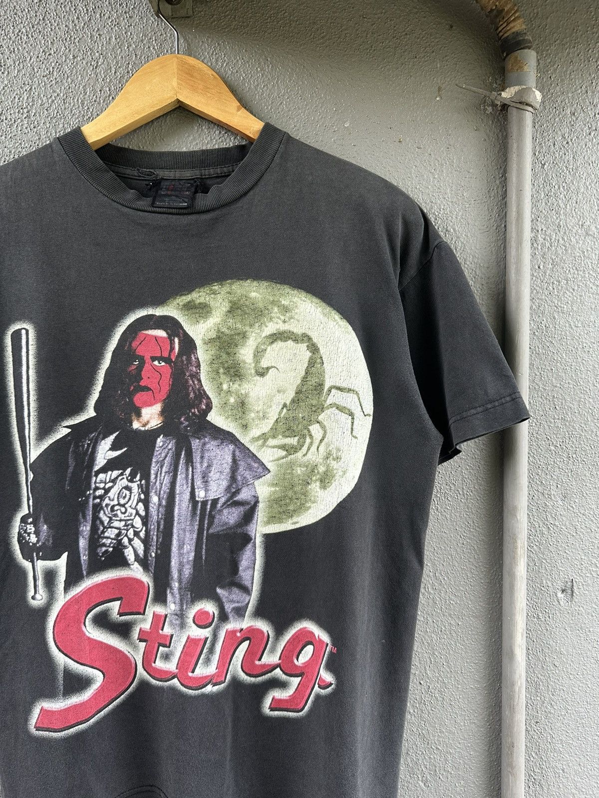 Rap Tees Vintage 90’s Sting NWA/NWO Wrestling USA rare Giant tag Size US M / EU 48-50 / 2 - 2 Thumbnail