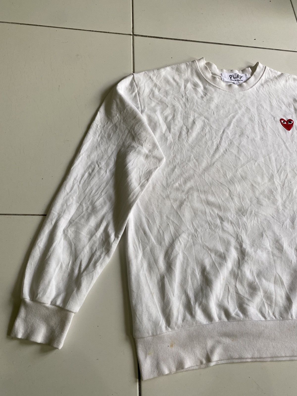 CDG by Comme des Garcons × Comme des Garcons Vintage Comme des garçons White Crewneck Size US L / EU 52-54 / 3 - 2 Thumbnail