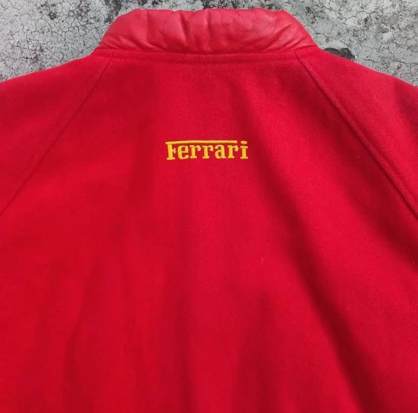 Ferrari Vtg Ferrari Varsity Jacket 1996 Size US L / EU 52-54 / 3 - 3 Thumbnail