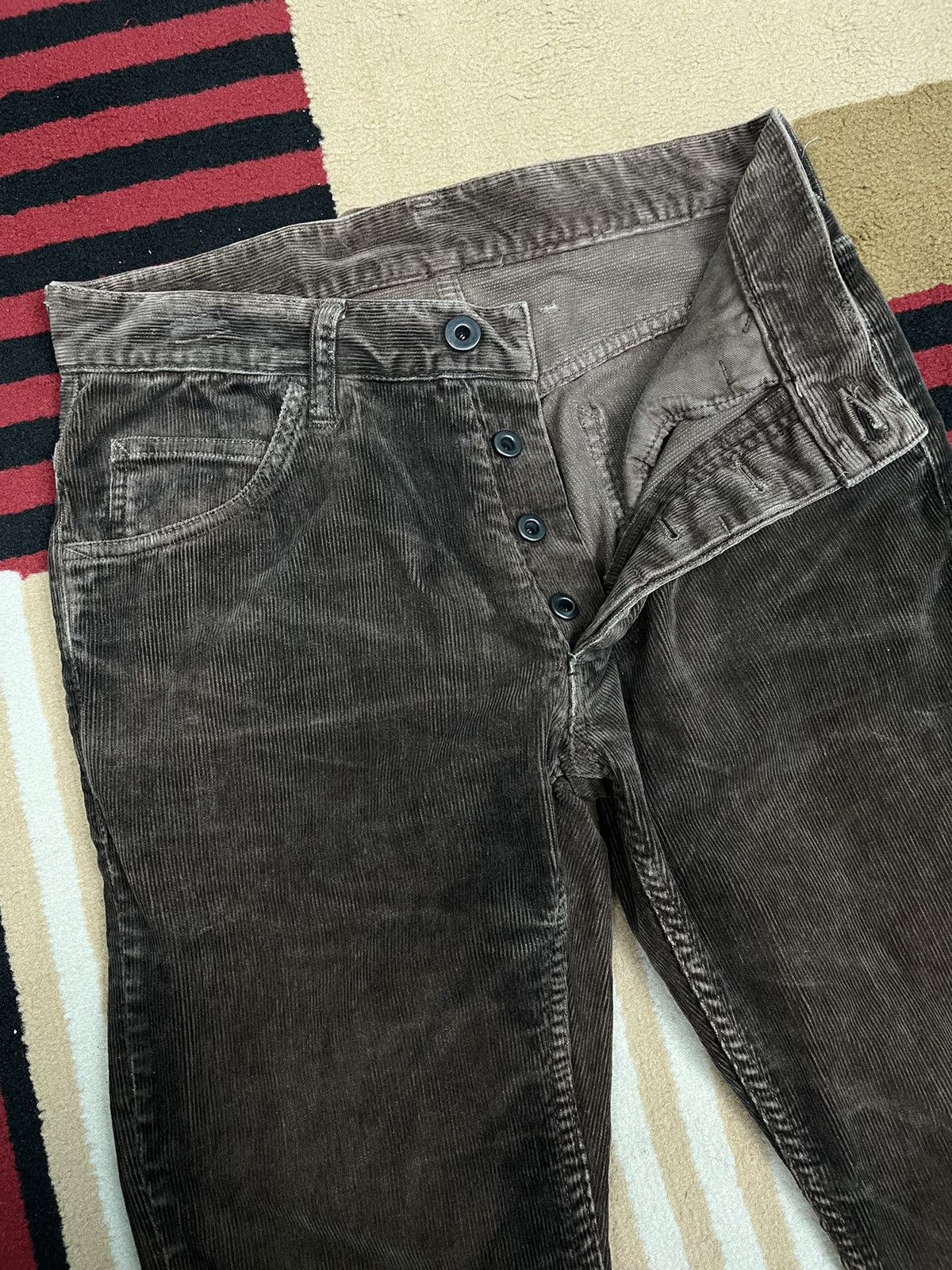 Isamu Katayama Backlash Isamu Katayama Blacklash Rawww Corduroy Pants Size US 27 - 3 Thumbnail