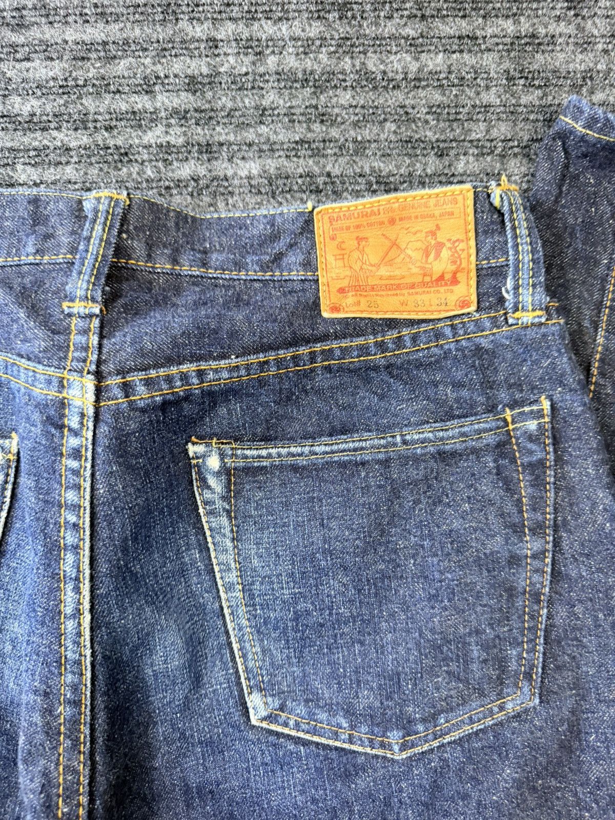 Samurai Jeans Samurai Jeans Japanese Selvedge Denim Jeans 15oz, S0511 Size US 33 - 3 Thumbnail