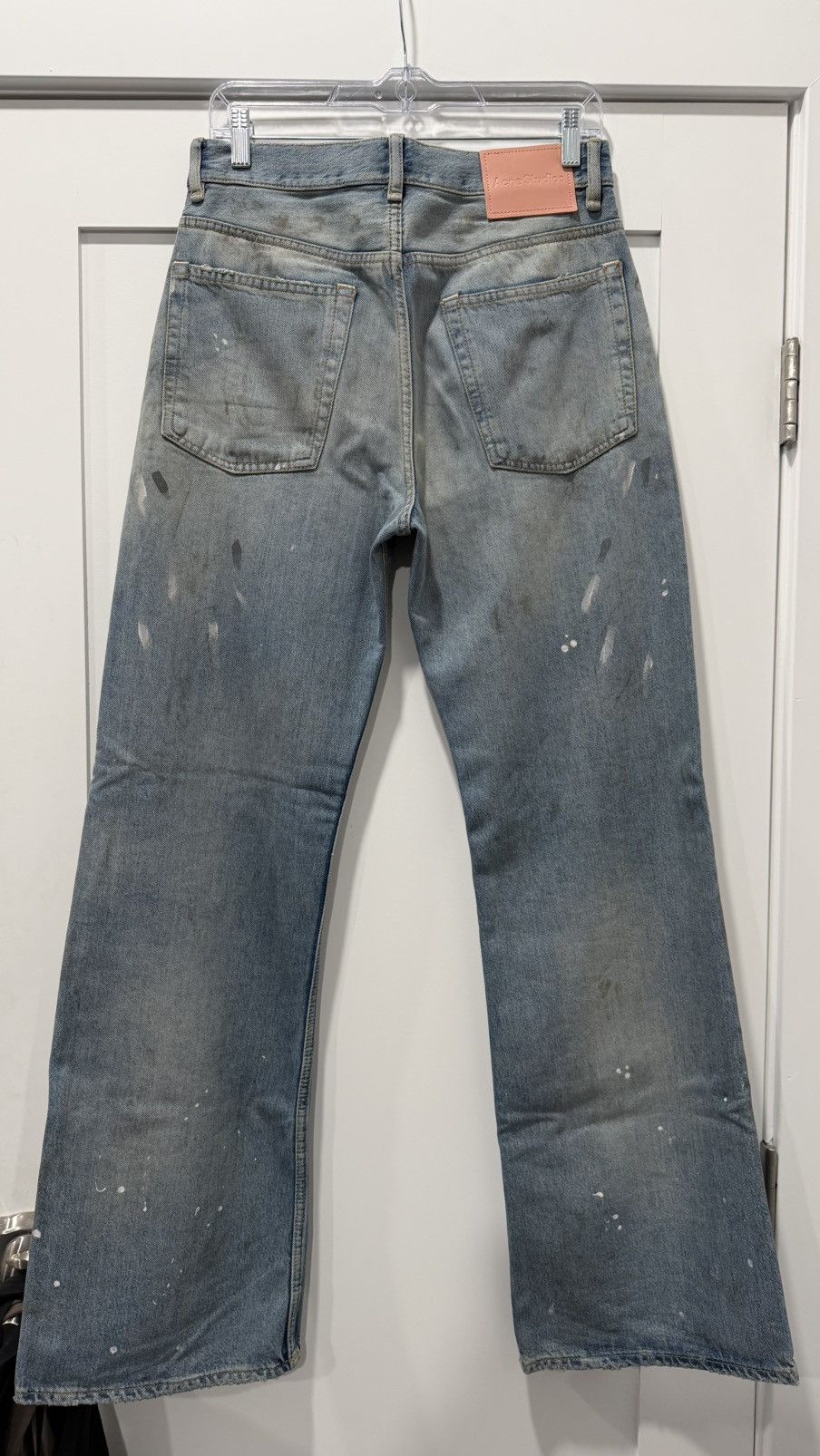 Acne Studios 2021 LOOSE BLUE PAINT SPLATTER JEANS Size US 29 - 6 Thumbnail