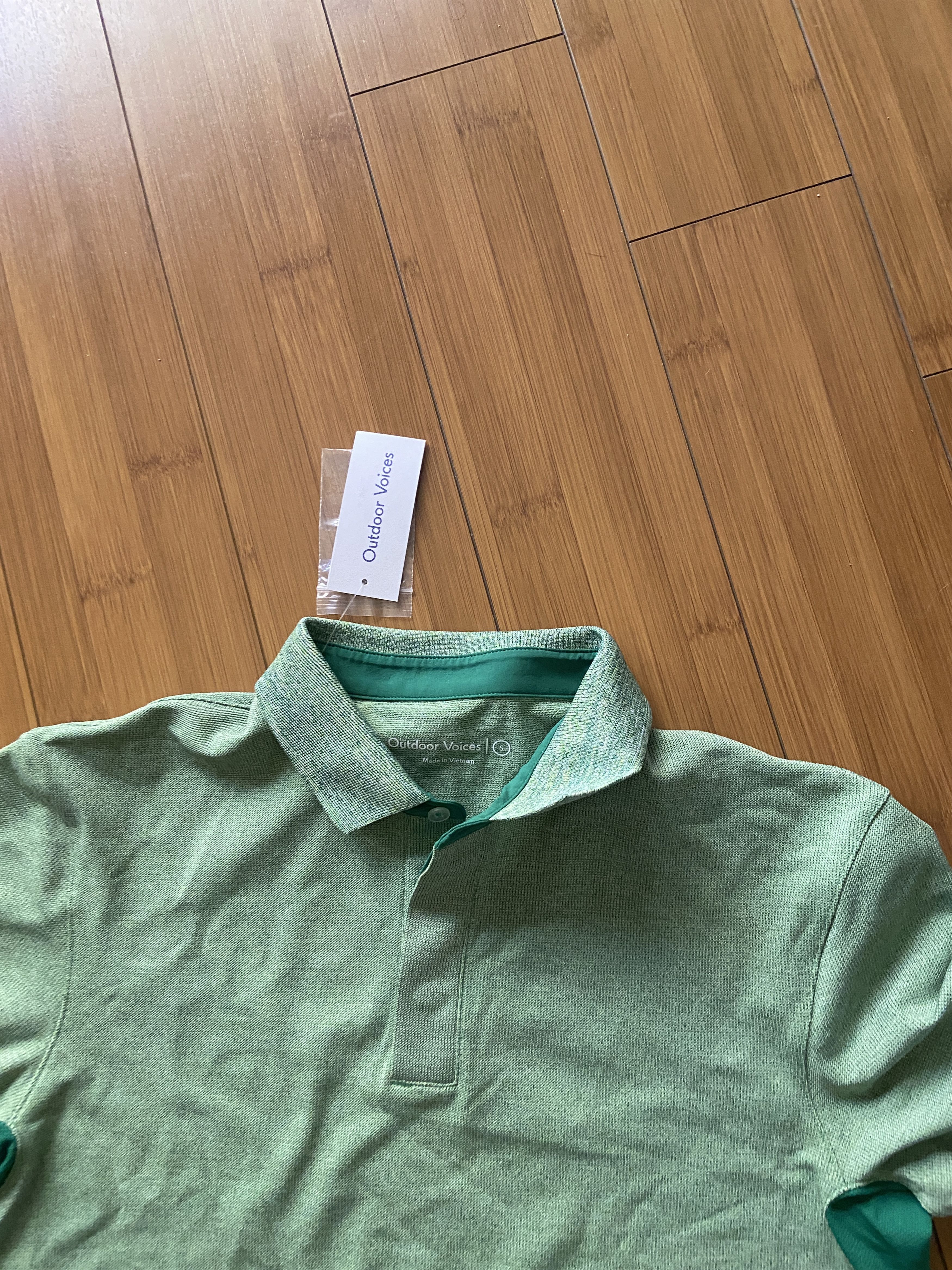 Outdoor Voices Outdoor Voices Green Polo Golf Casual Active Shirt Mens S Size US S / EU 44-46 / 1 - 3 Thumbnail