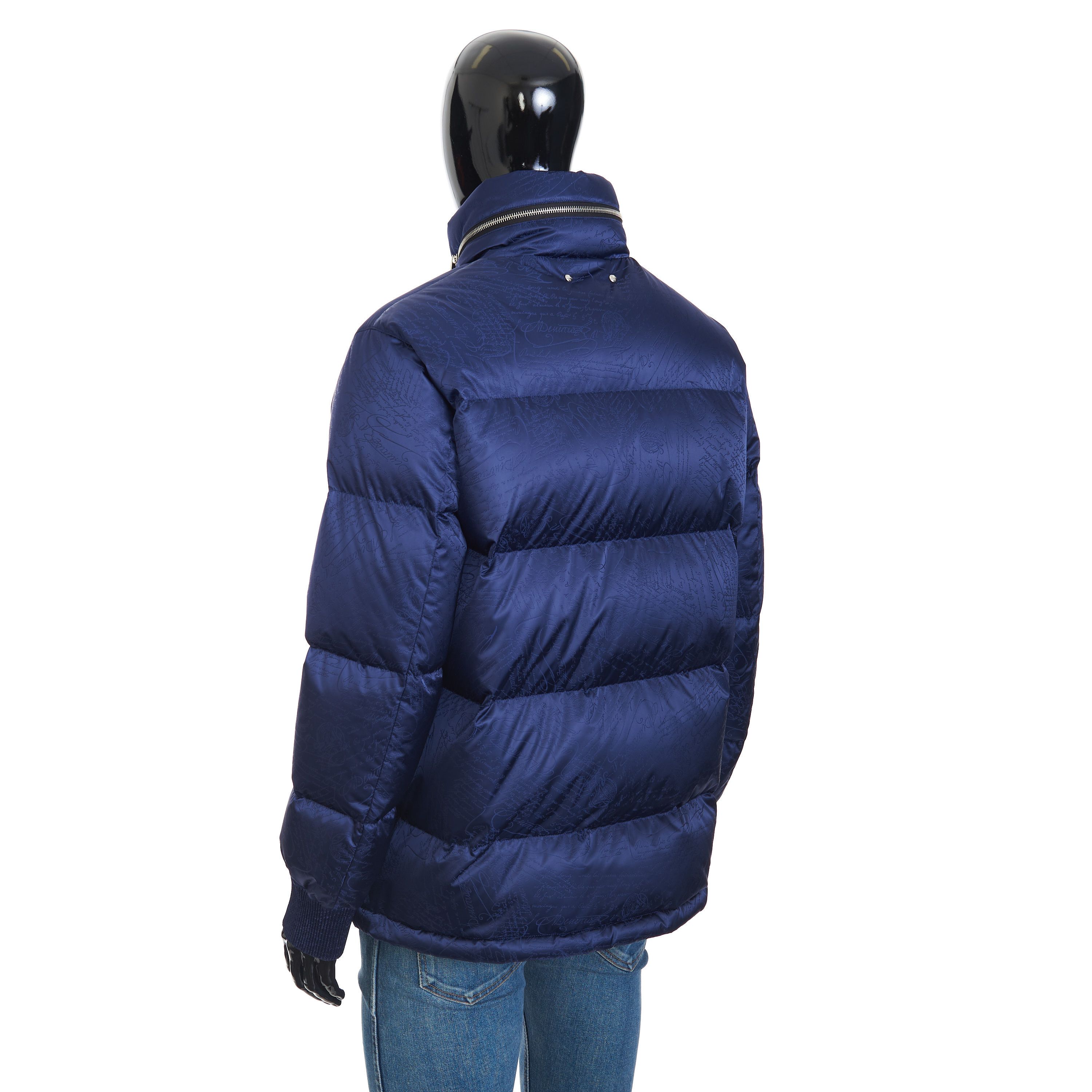 Berluti Scritto Down Jacket In Dark Indigo Blue Size US XL / EU 56 / 4 - 4 Thumbnail