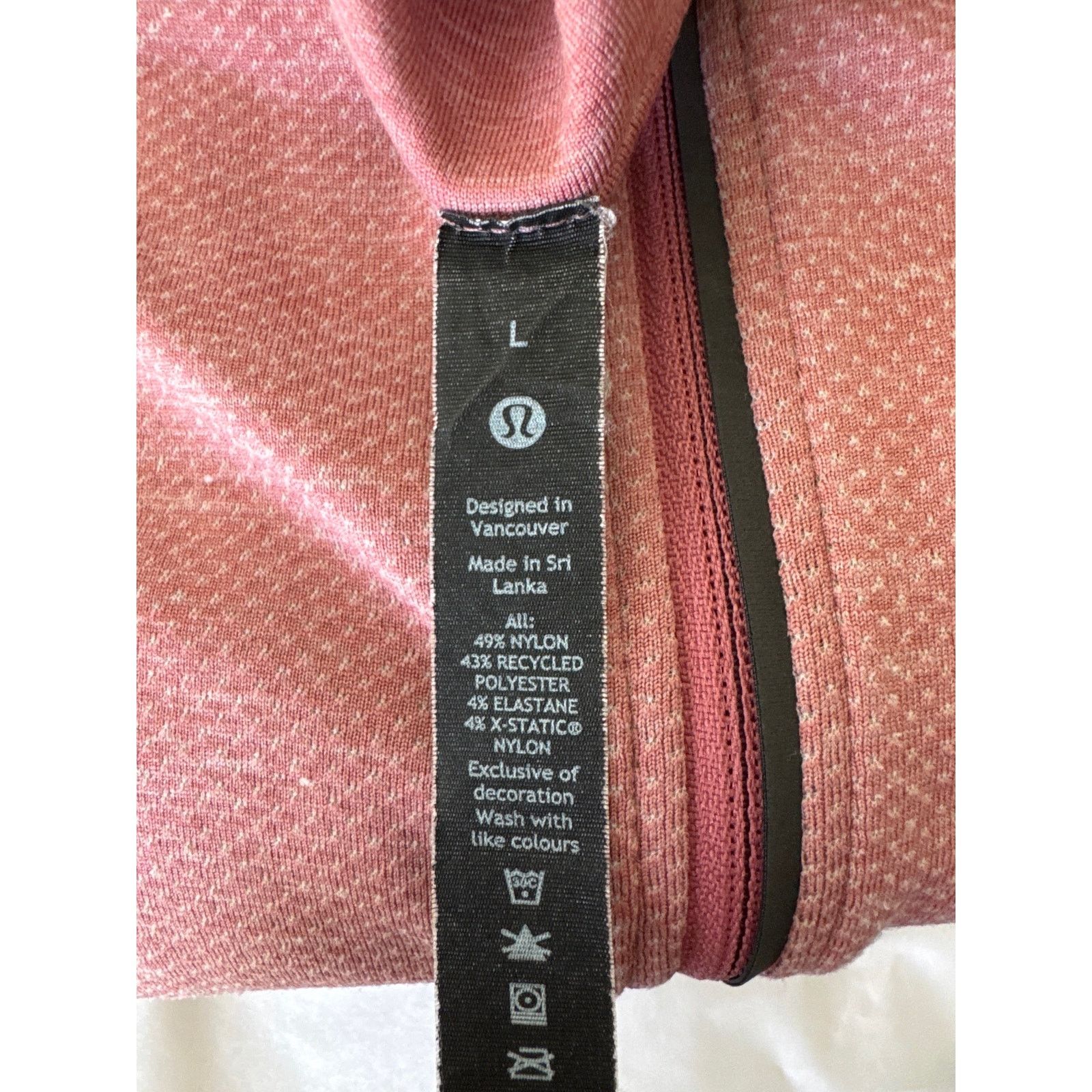 Lululemon Lululemon Surge Warm 1/2 Zip M3AN8S Heathered Orange/ Pink Size US L / EU 52-54 / 3 - 5 Thumbnail