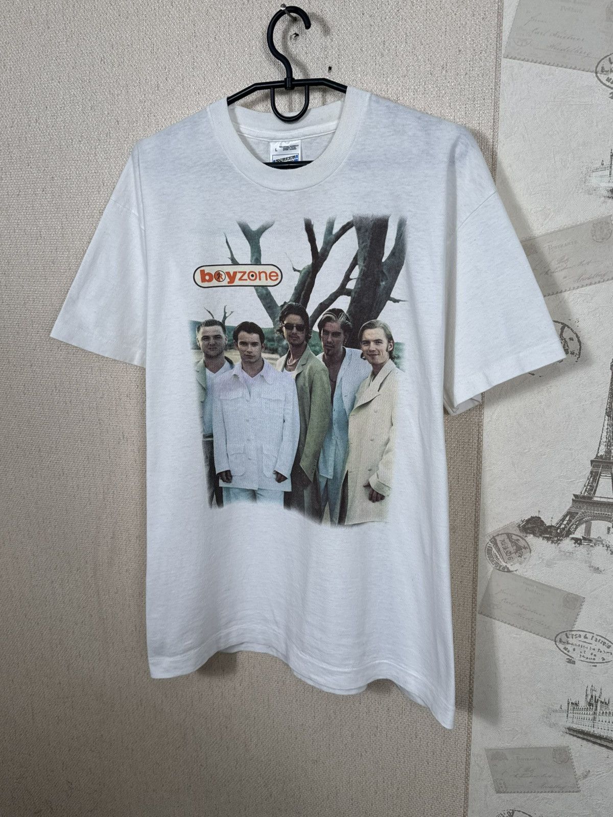 Other Vintage Boyzone T shirt 1997 Summer Tour Band White Hype L Size US L / EU 52-54 / 3 - 5 Thumbnail