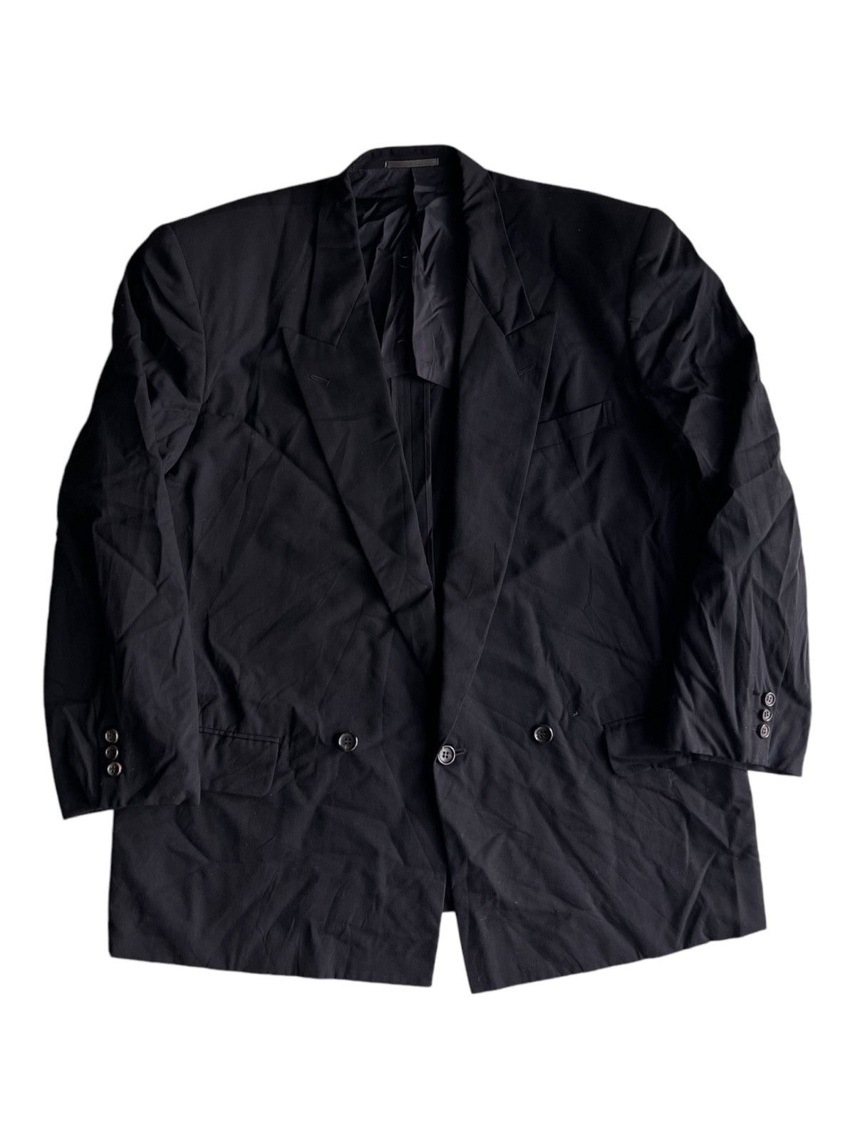 Comme des Garcons Homme AW90 Comme des Garçons Homme Double Breast Minimalist Blazer Size US L / EU 52-54 / 3 - 1 Thumbnail