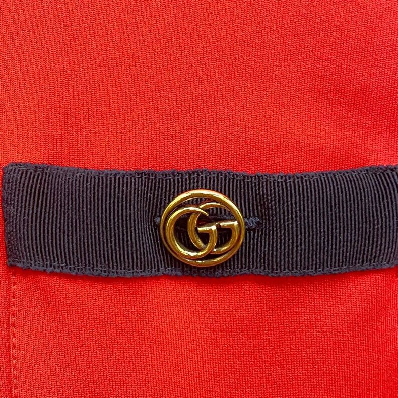 Gucci Gucci Red striped double G gold button dress 2505-Nextarrow Size S / US 4 / IT 40 - 6 Thumbnail
