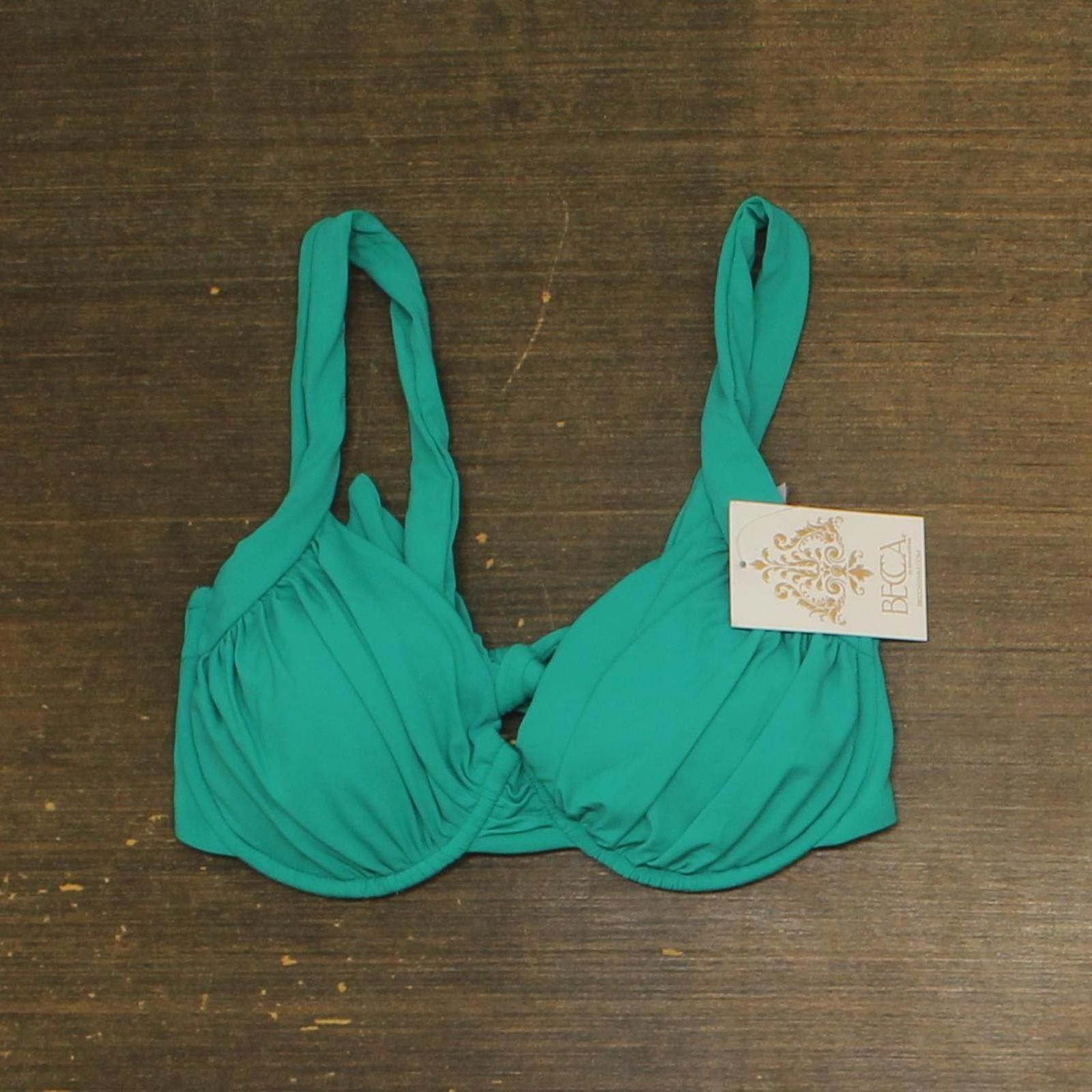Other Nwt Becca Underwire Bikini Swim Top 853557 Peacock Blue D Size ONE SIZE - 1 Thumbnail