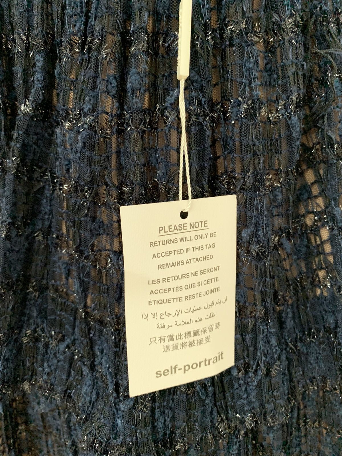 Self-Portrait Self Portrait Mini Dress Navy Size M / US 6-8 / IT 42-44 - 11 Thumbnail