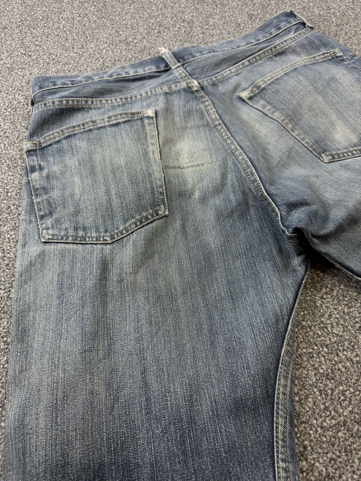 Fashion Victim Vintage 90s Japanese Denim Gu Distressed Size US 34 / EU 50 - 10 Thumbnail