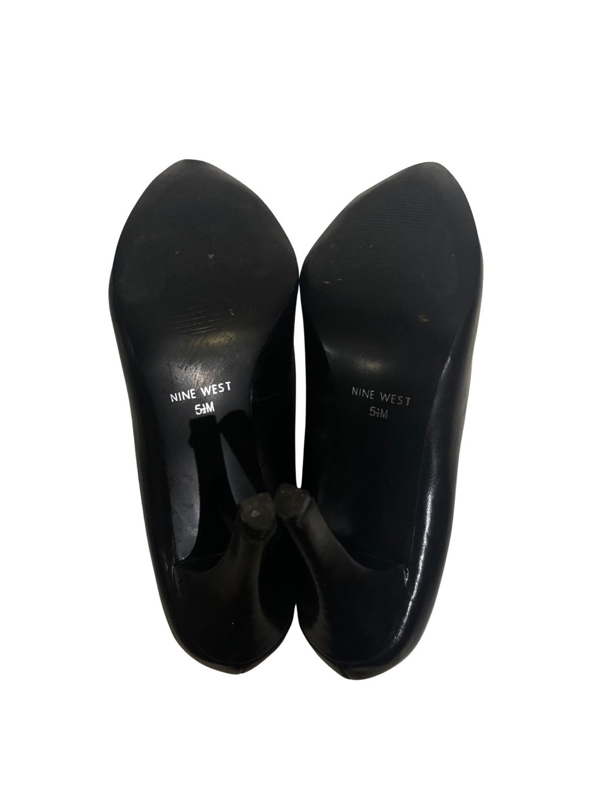 Nine West Black leather Heels.wf1015 Size US 5.5 / IT 35.5 - 8 Thumbnail