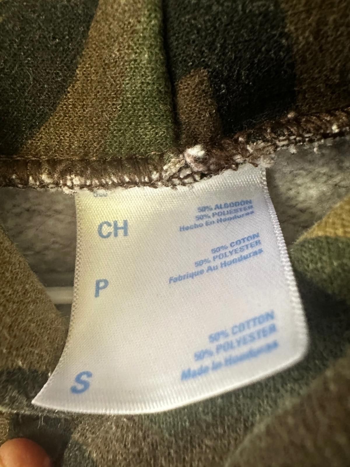 Designer Vintage Bomb First Camo Hoodie Small Hip Hop Streetwear Size US S / EU 44-46 / 1 - 2 Thumbnail