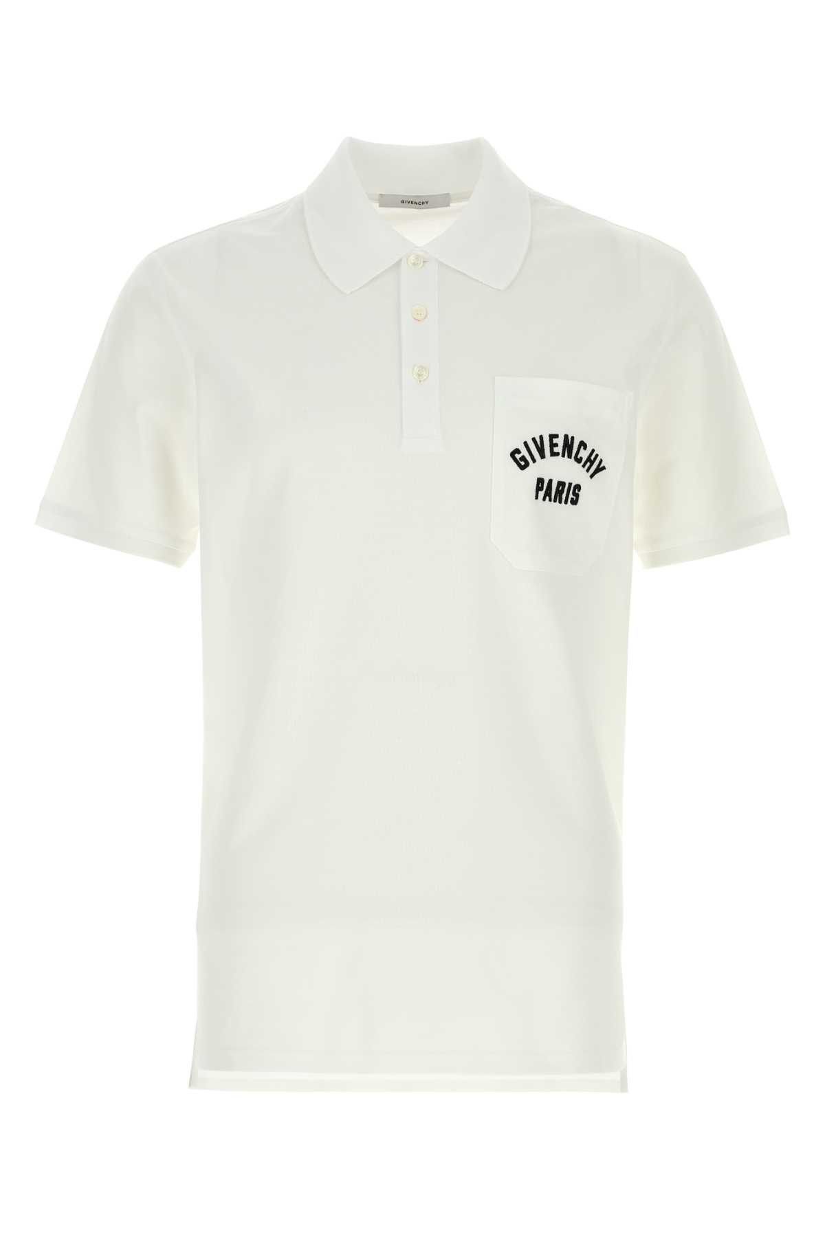 White Piquet Polo Shirt